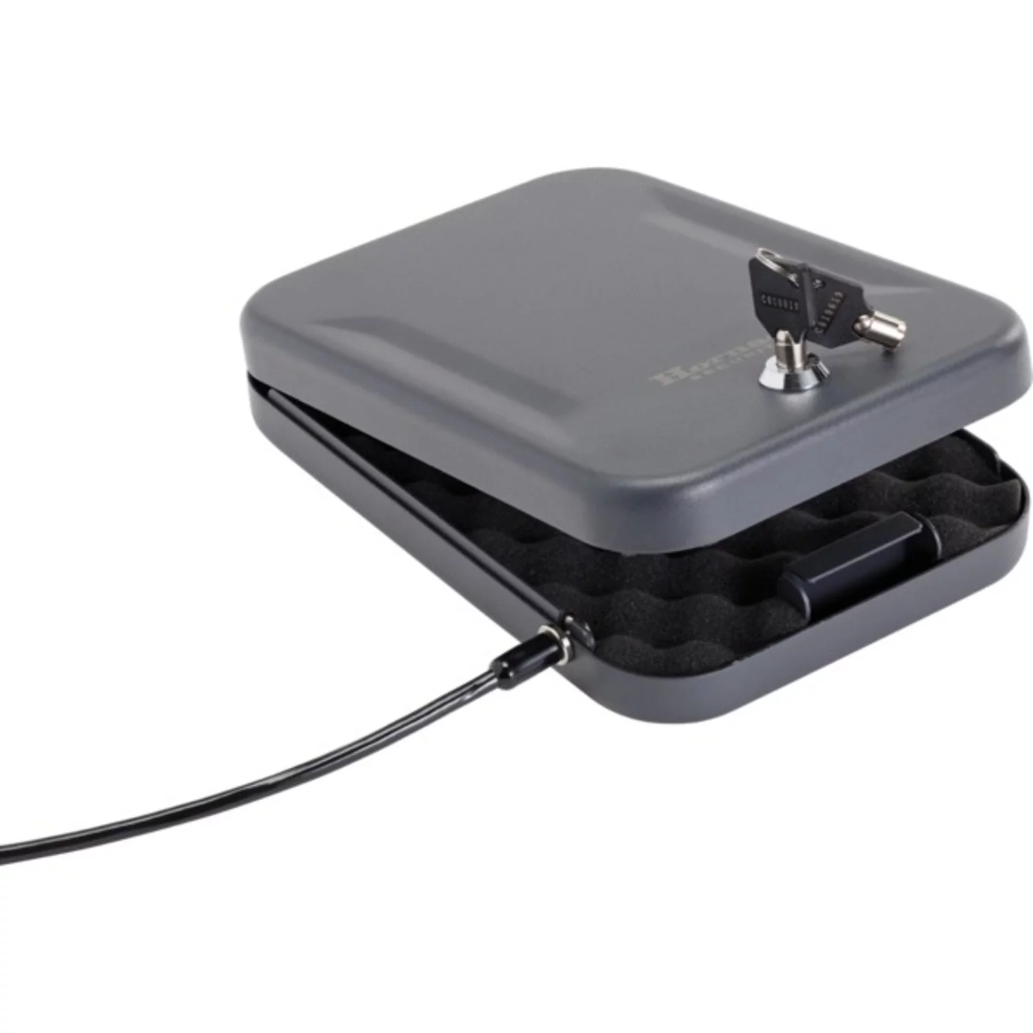 Hornady 95200 Standard Lock Box Large Key Entry Black Steel Holds 1 Handgun 9.50 L x 6.50 W x 1.75 D