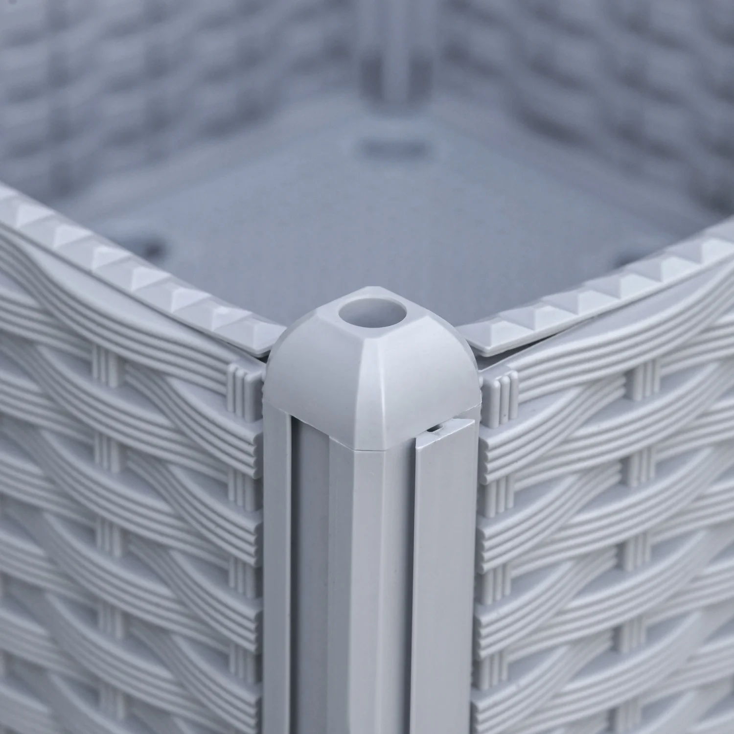 YLtoohoom 2 Piece Raised Garden Bed with Legs  Self-Watering Planter Box Raised Bed to Grow Flowers  Herbs & Vegetables  Gray