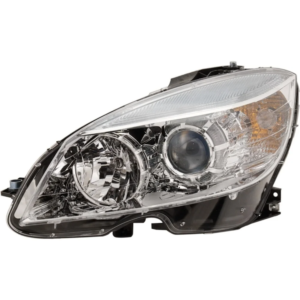 Teledu Halogen Headlight For Mercedes-Benz C230 C250 C300 C350 C63 AMG Left w/ Bulb