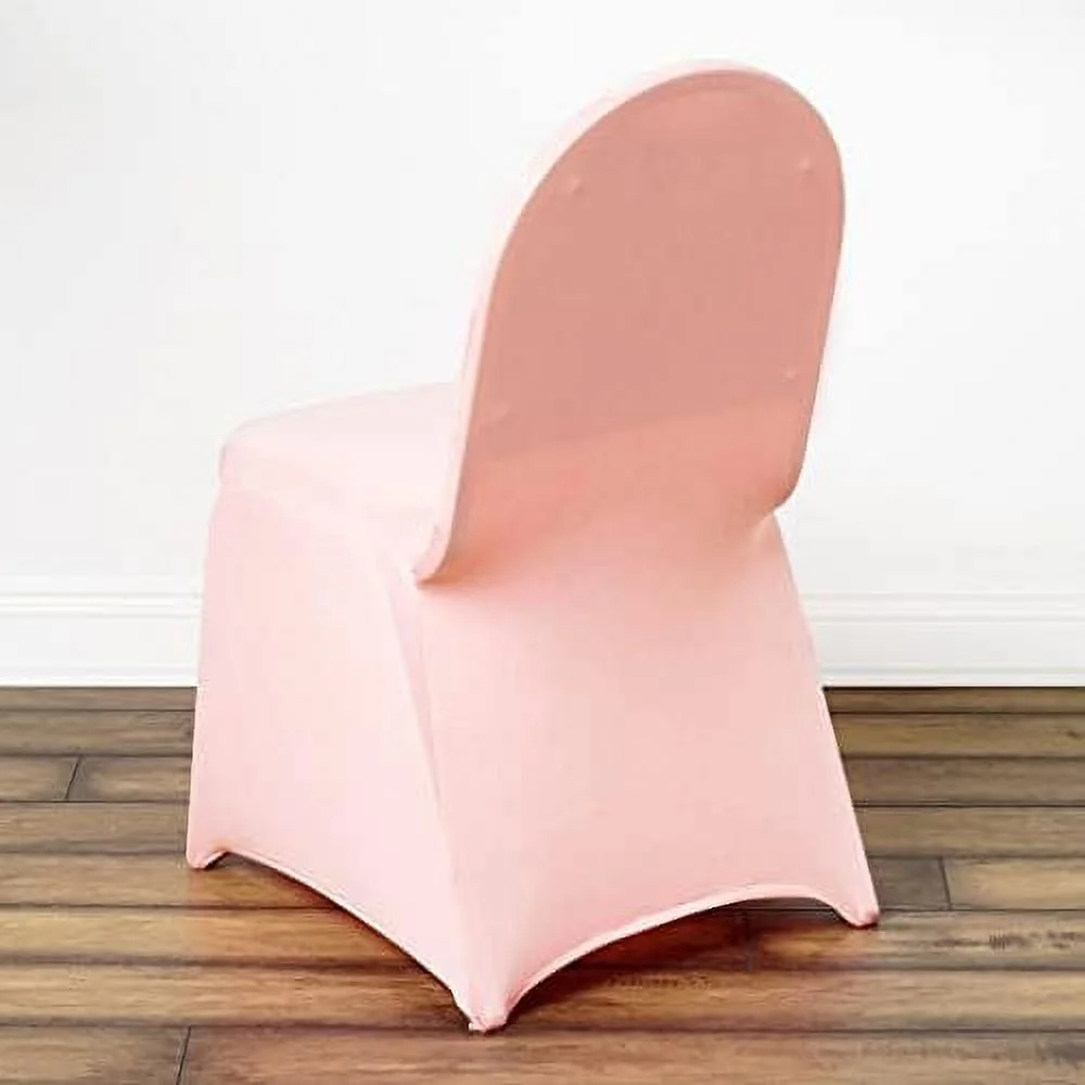 30 PCS Blush Stretchy Spandex Fitted Banquet Chair Cover Dinning Event Slipcover for Wedding Party Banquet Catering