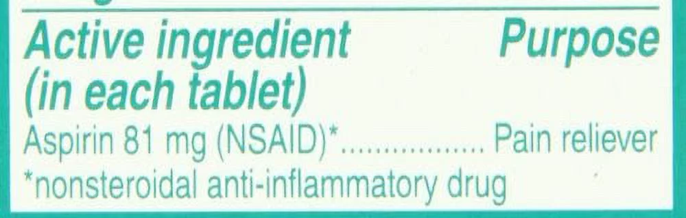 Bayer Chewable Low Dose Aspirin Cherry 81 Mg 36-Count