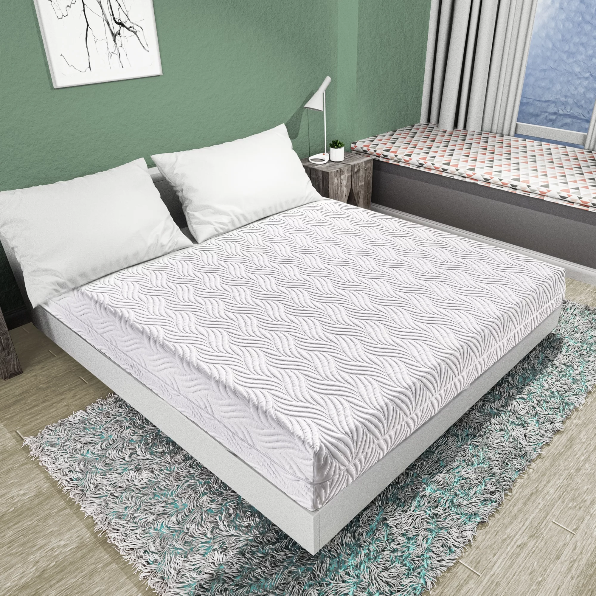 Homiyad 10” Hybrid Pocket Spring Mattress-King