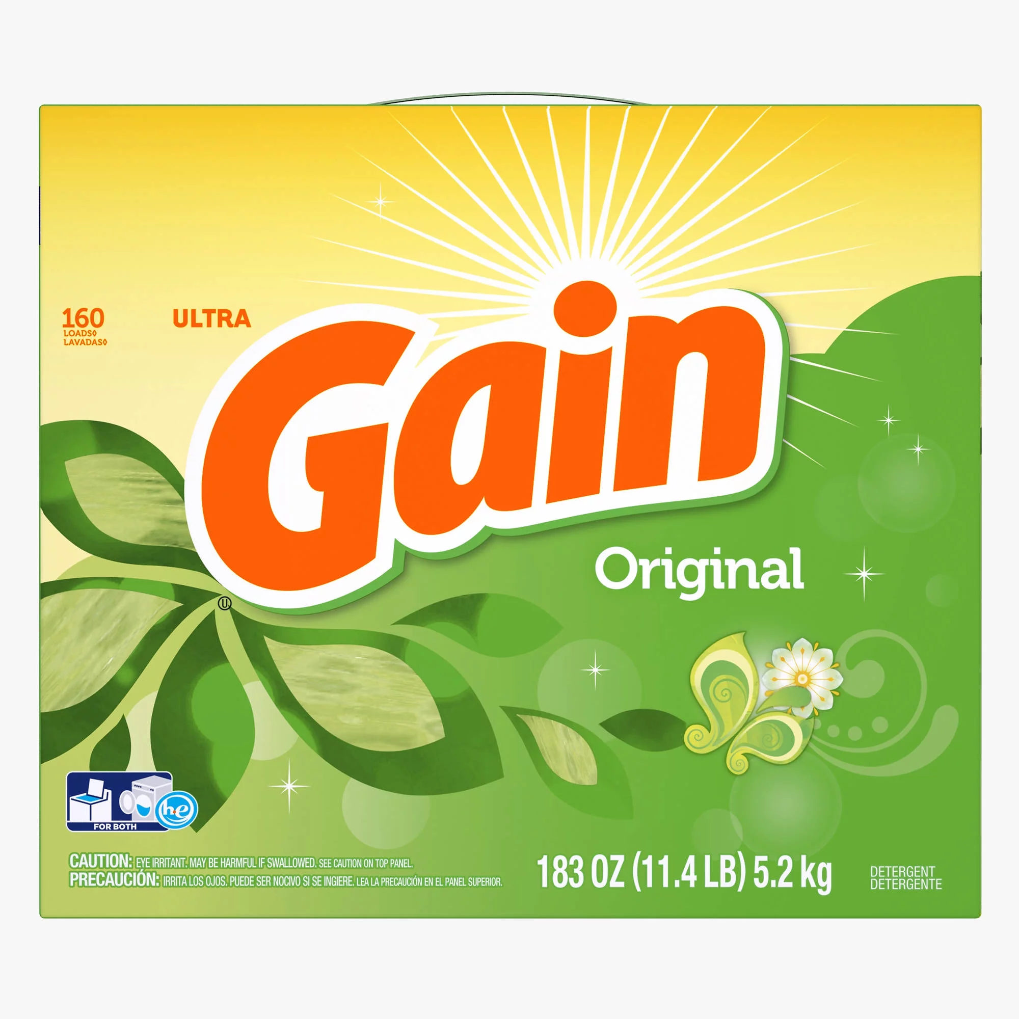 Gain Original Powder Detergent, 180 oz.