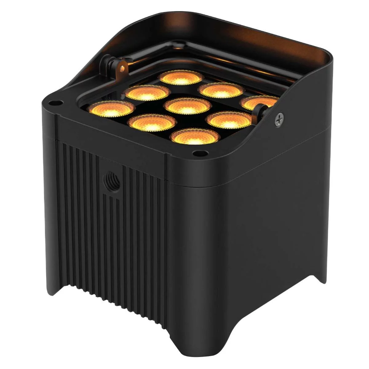 Chauvet DJ Freedom Par Q9 Quad-Color (RGBA) LED Uplights with White Sleeves & Charging Case Eight Package