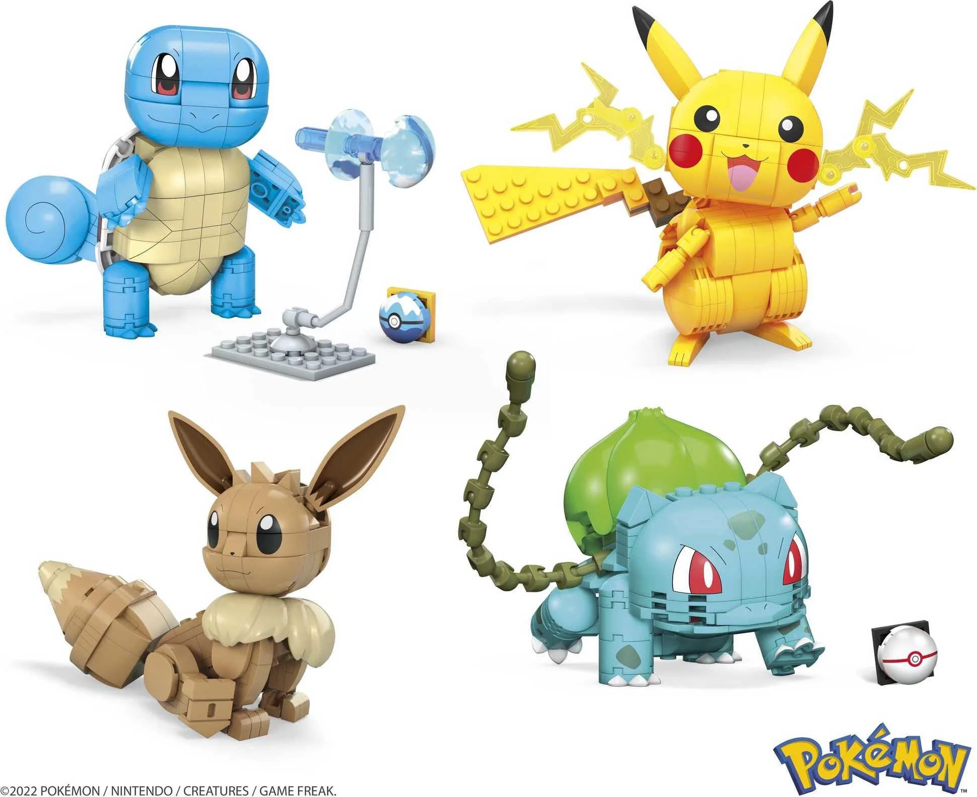 MEGA Pokemon Building Toy Kit with 1 Action Figure and Accessory for Kids