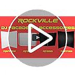 Rockville DJ Event Facade Light Weight Metal Frame Booth+Travel Bag+Scrim (RFAAC)