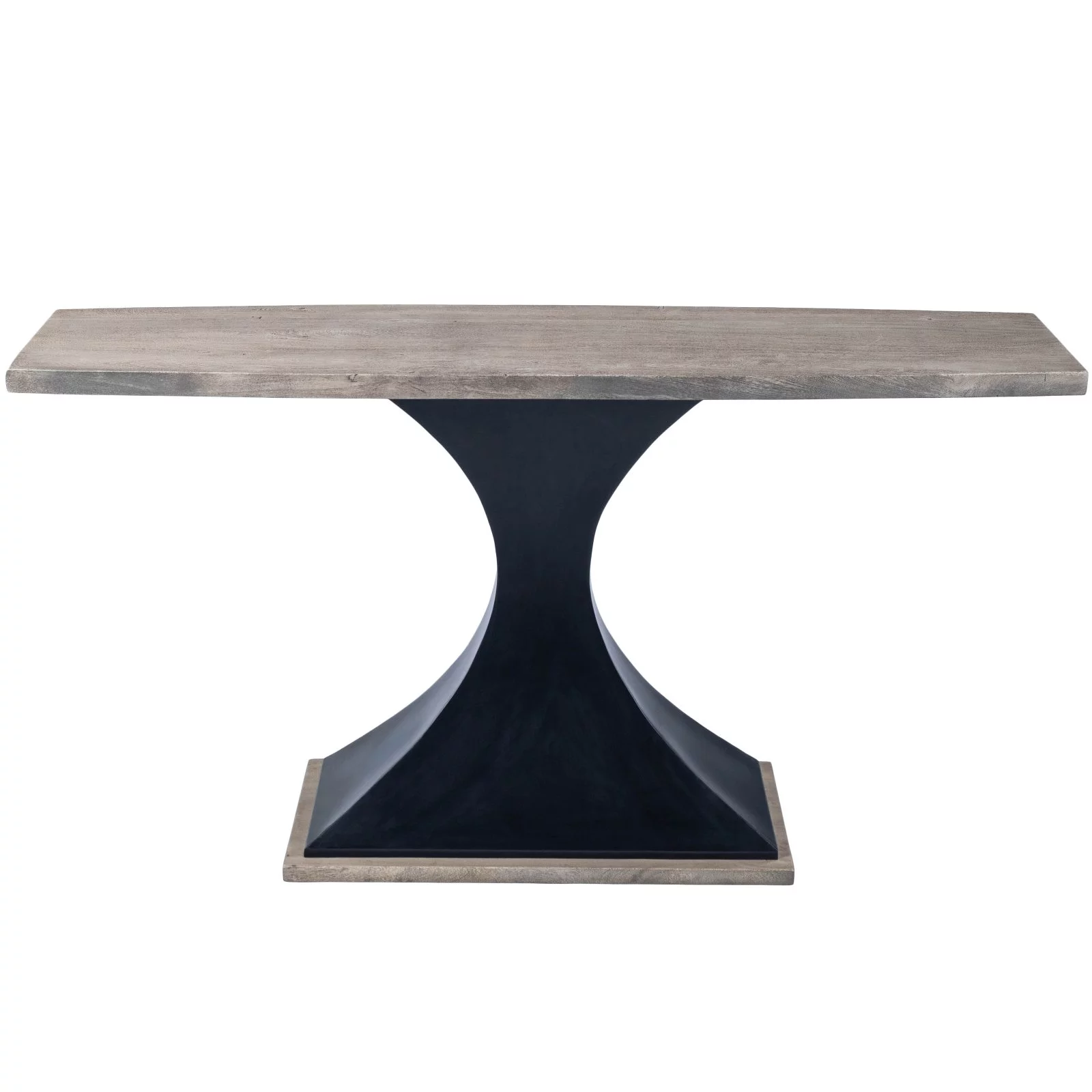 Butler Specialty Lidiya Wood and Metal Console Table in Gray