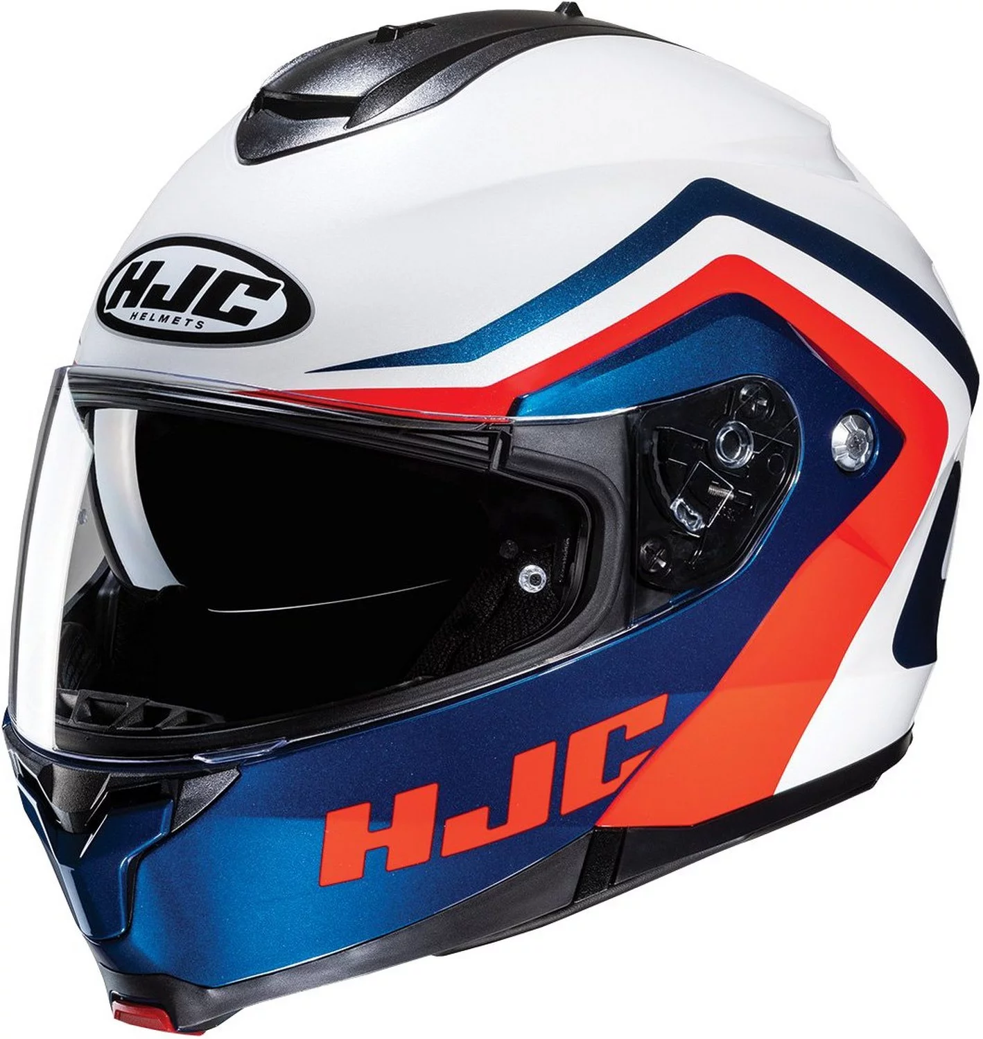 HJC C91 Nepos Modular Motorcycle Helmet Blue/Red LG