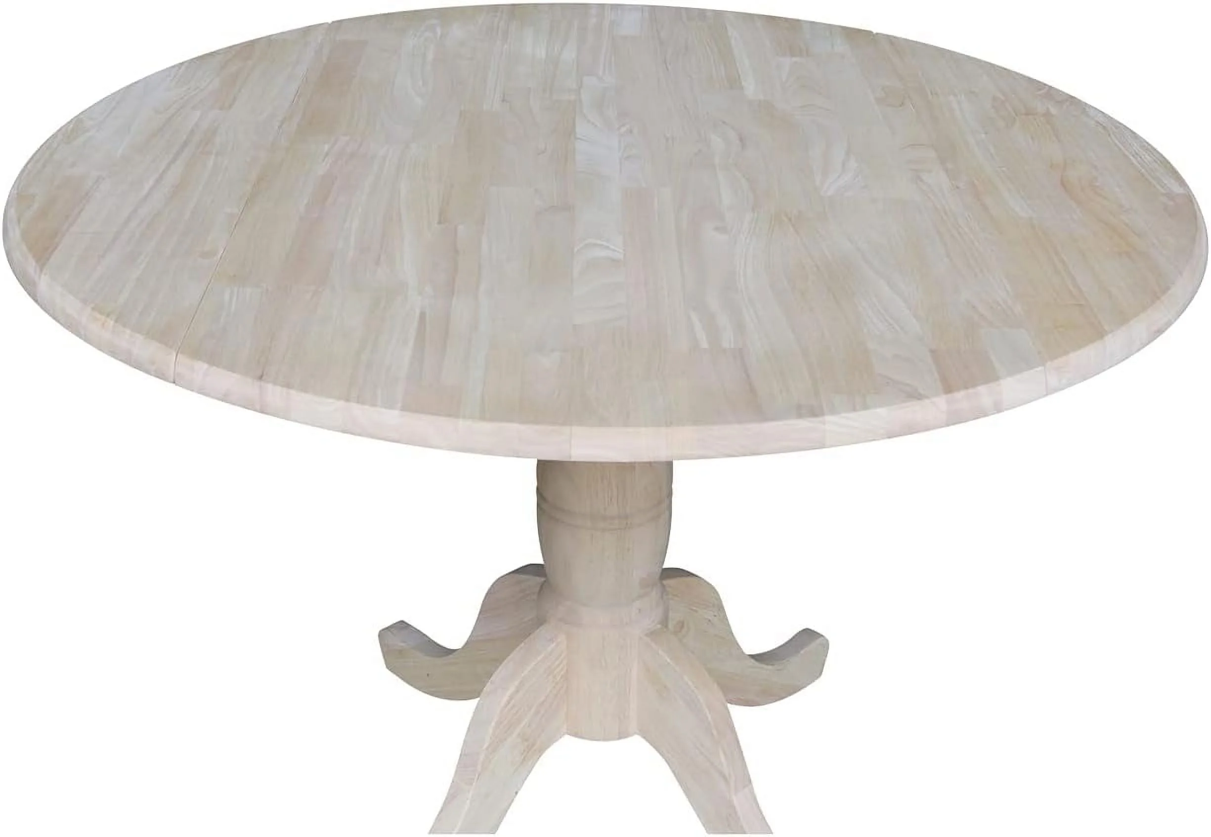 Round Dual Drop Leaf Pedestal Table-29.5
