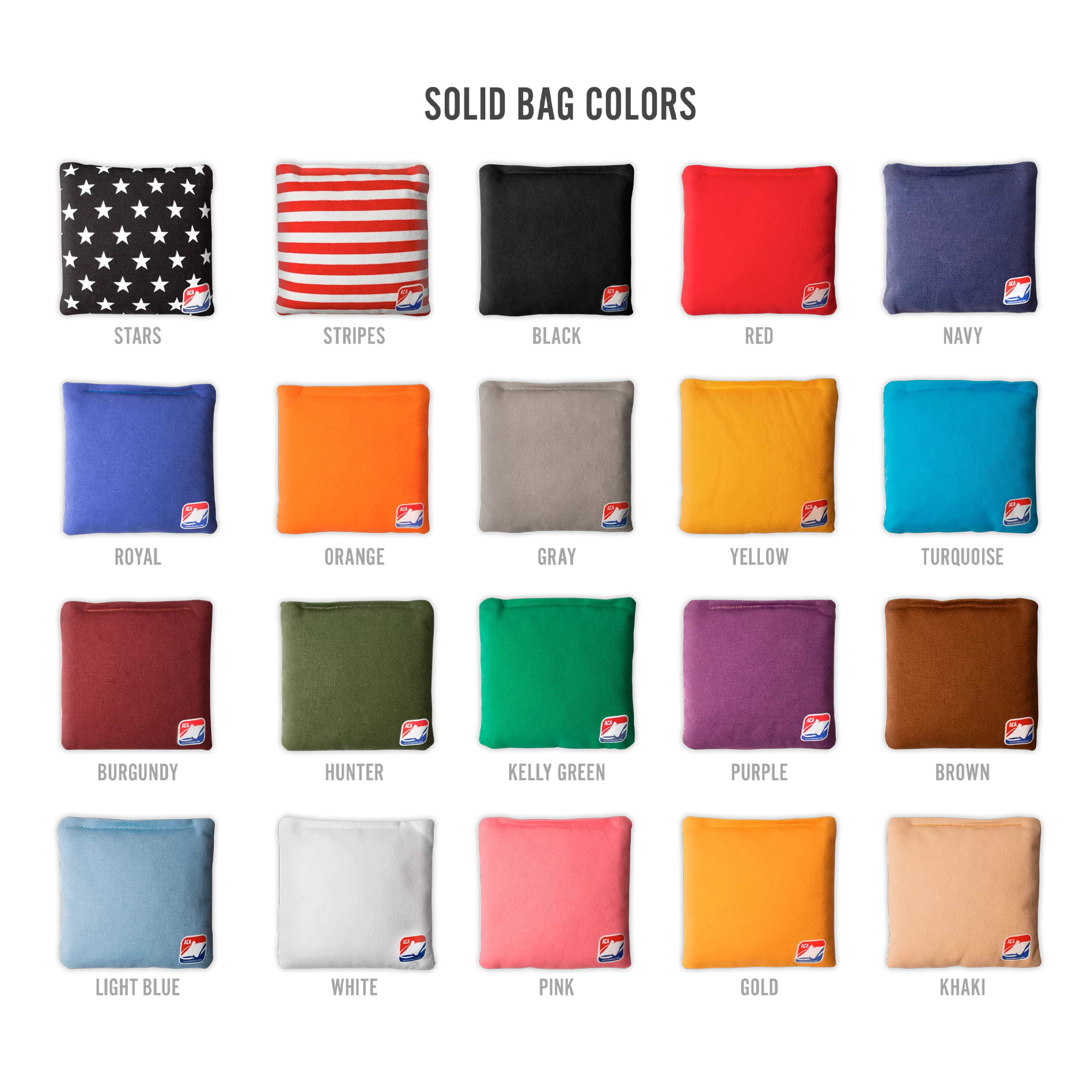 6-in Daily 66x Red & White Stripes Competition Regulation Cornhole Bags