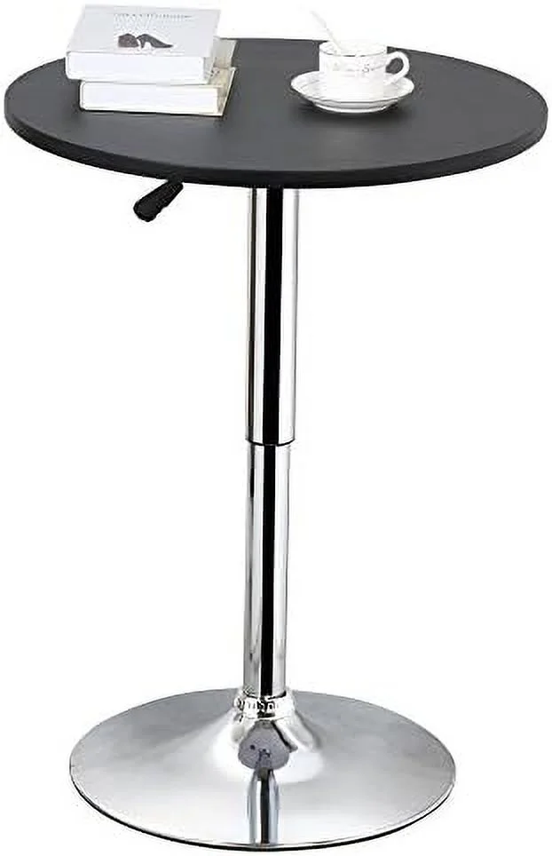 TQNJYGX Modern Round  Table Adjustable Bistro Pub Counter Swivel Cafe Tables