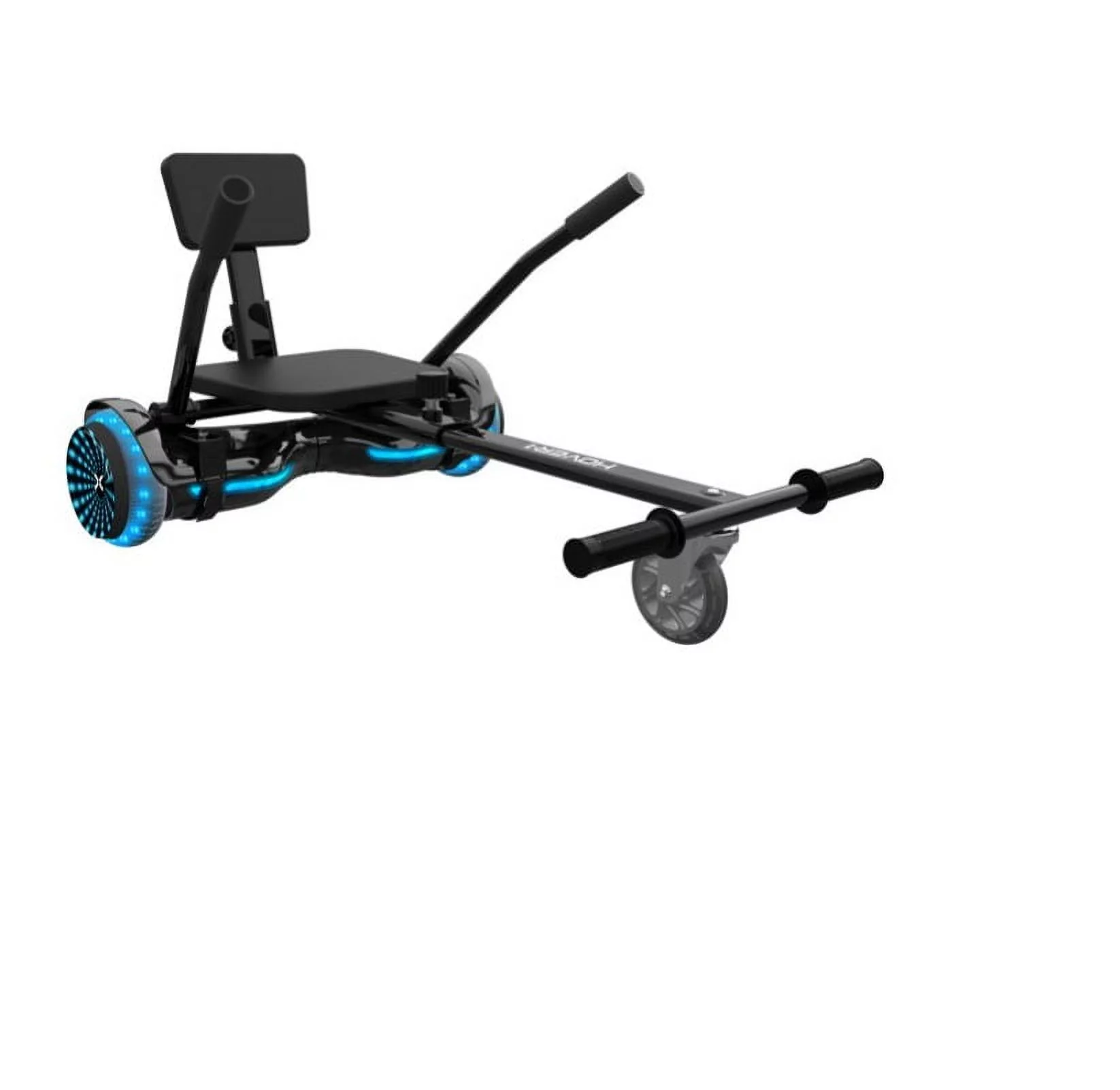 Refurbished Hover-1DSA-TRB-CMB-BLK Turbo Hoverboard and Kart Combo, Hoverboard and Kart Included!