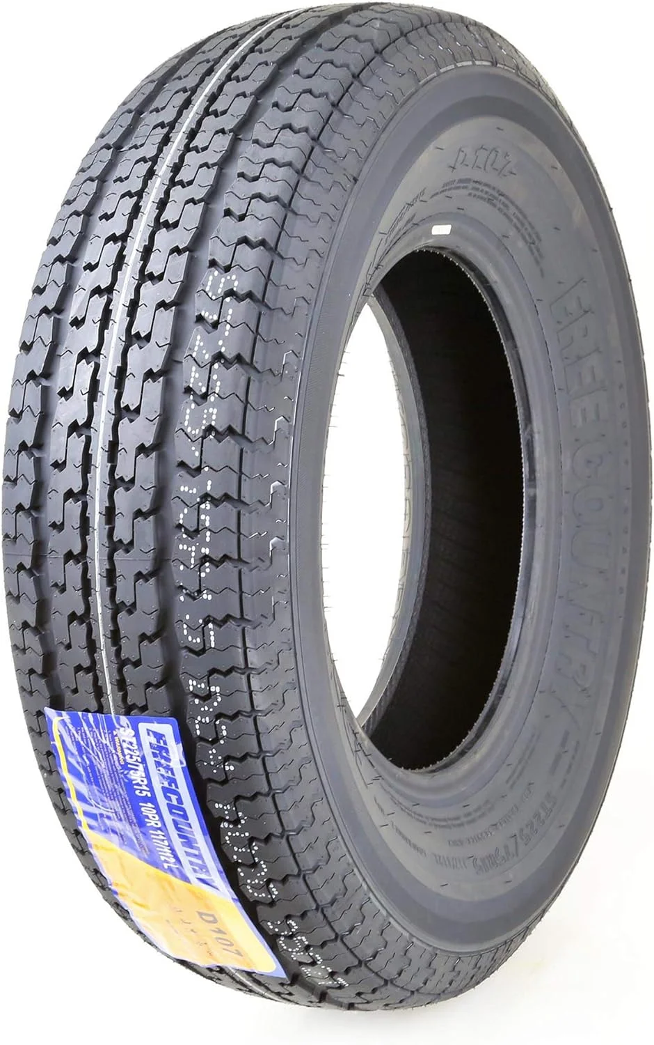 One Premium Trailer Tire ST225/75R15 Radial 10PR Load Range E w/Featured Scuff Guard