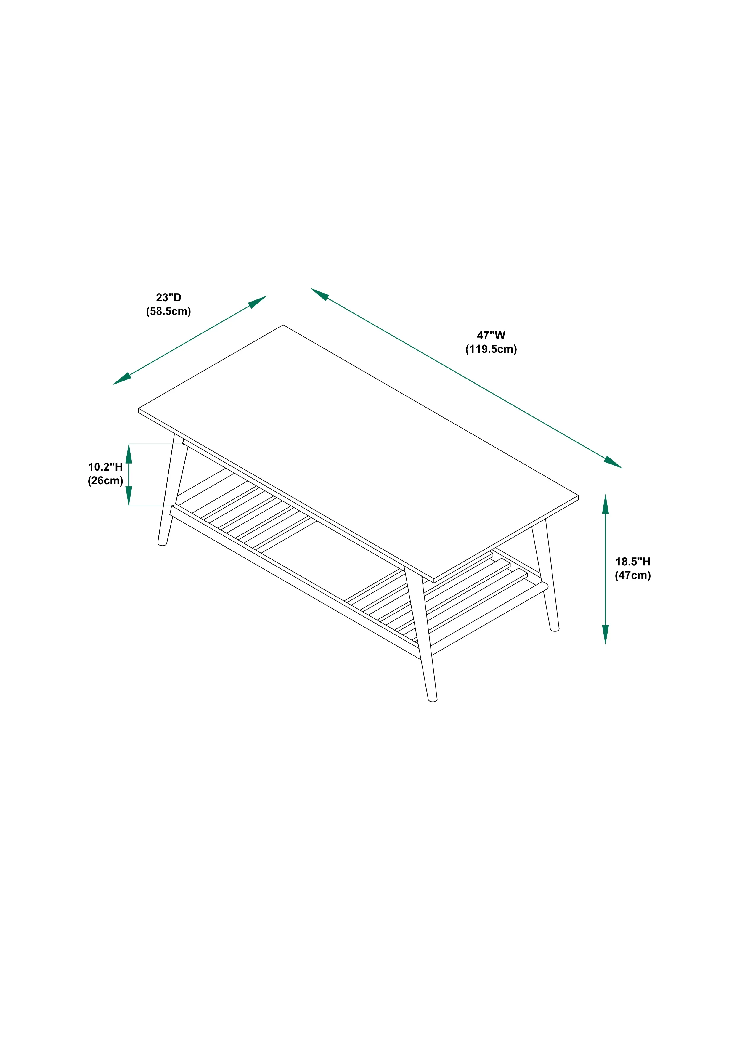 Linon Charlotte 3-Piece Coffee and End Table Set, Walnut