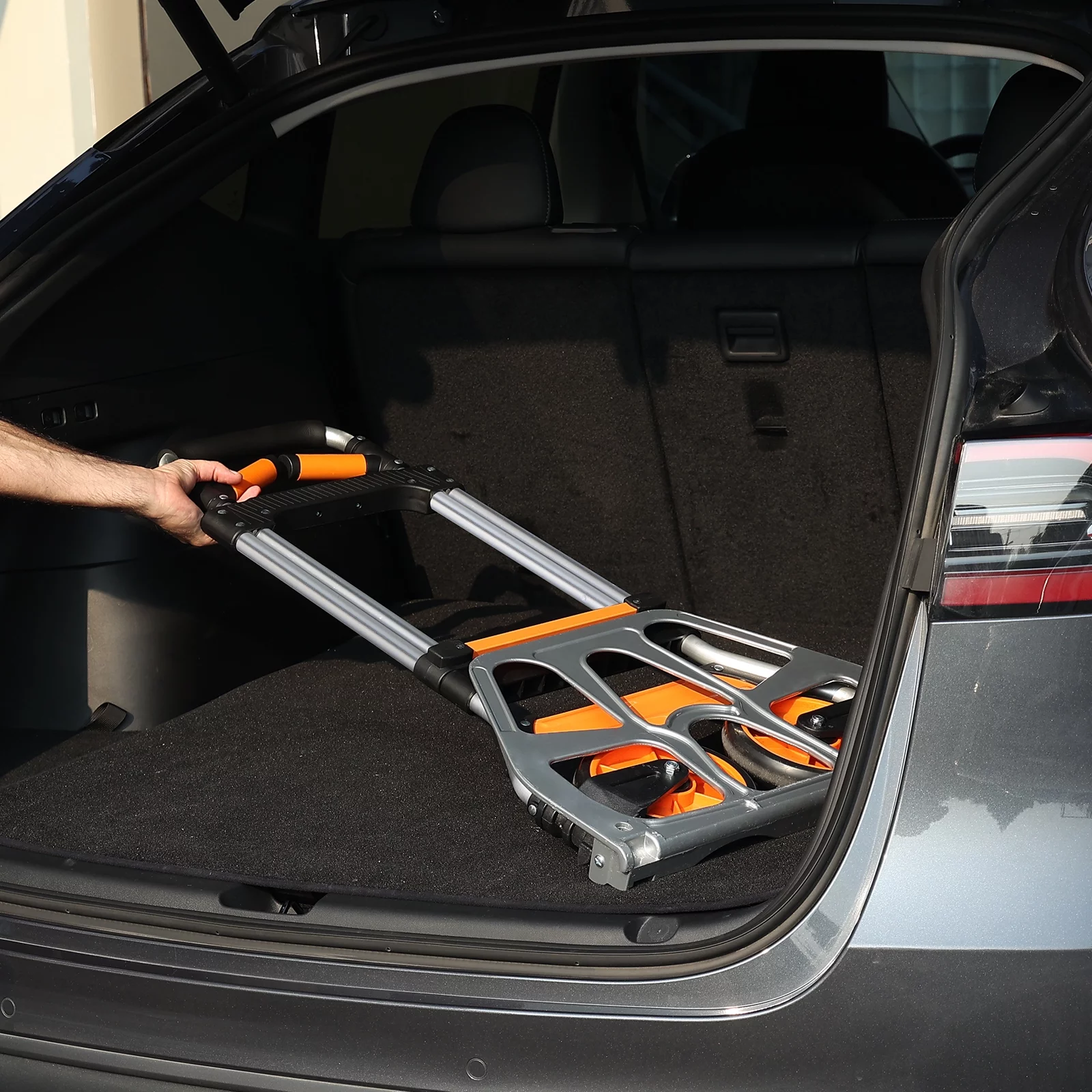 BENTISM Folding Hand Truck Aluminum Luggage Trolley Cart Dolly 309 lbs Bungee Cord