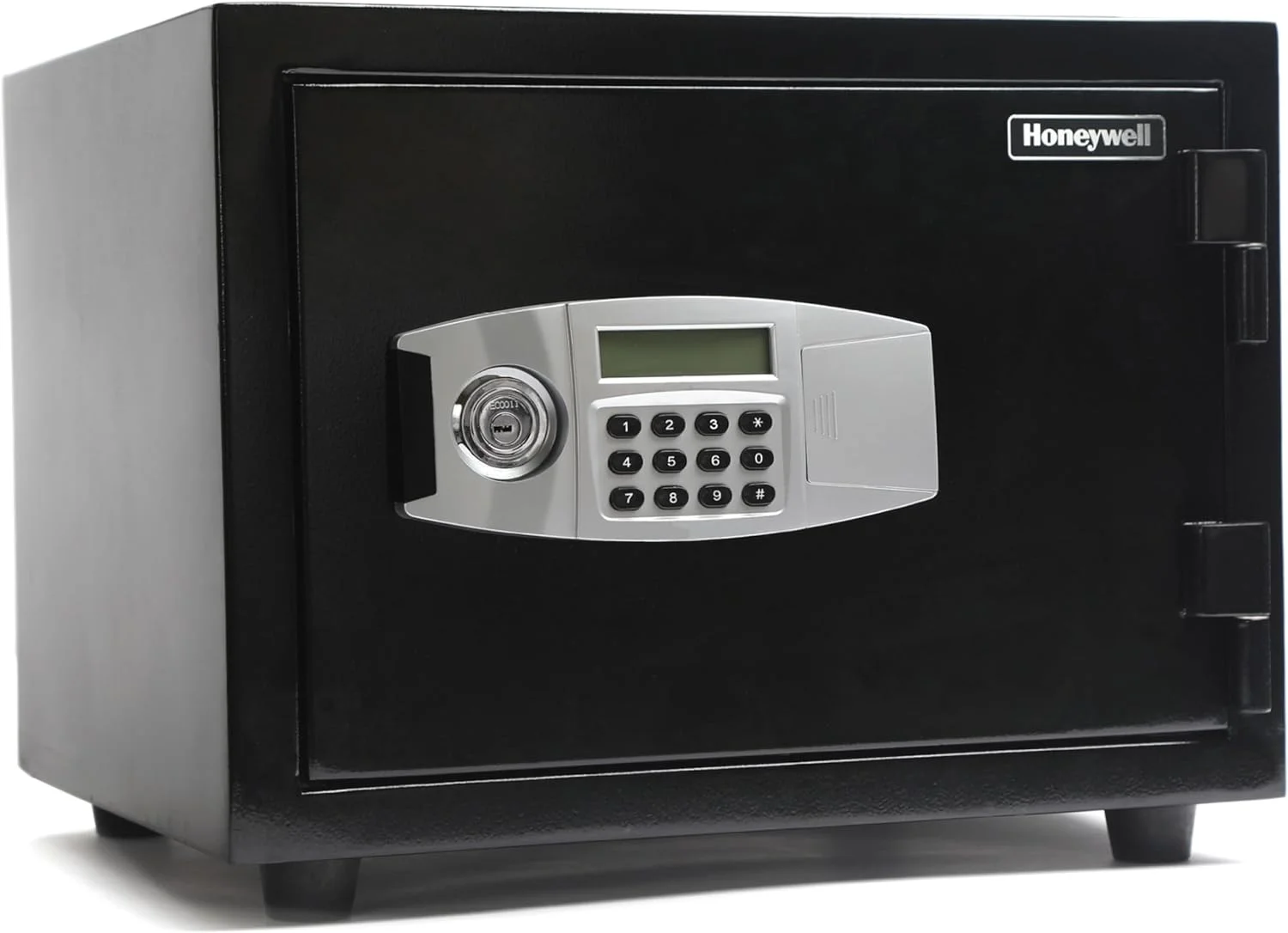 YANRUI - 2113 Steel Fireproof and Water Resistant Security Safe with Dual Digital Lock and Key Protection, 0.6-Cubic Feet, Black