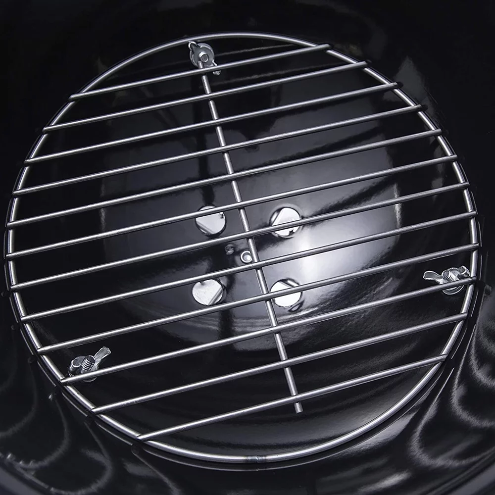 Weber 40020 Smokey Joe Premium 14-inch Charcoal Grill Black Bundle with 2 YR CPS Enhanced Protection Pack