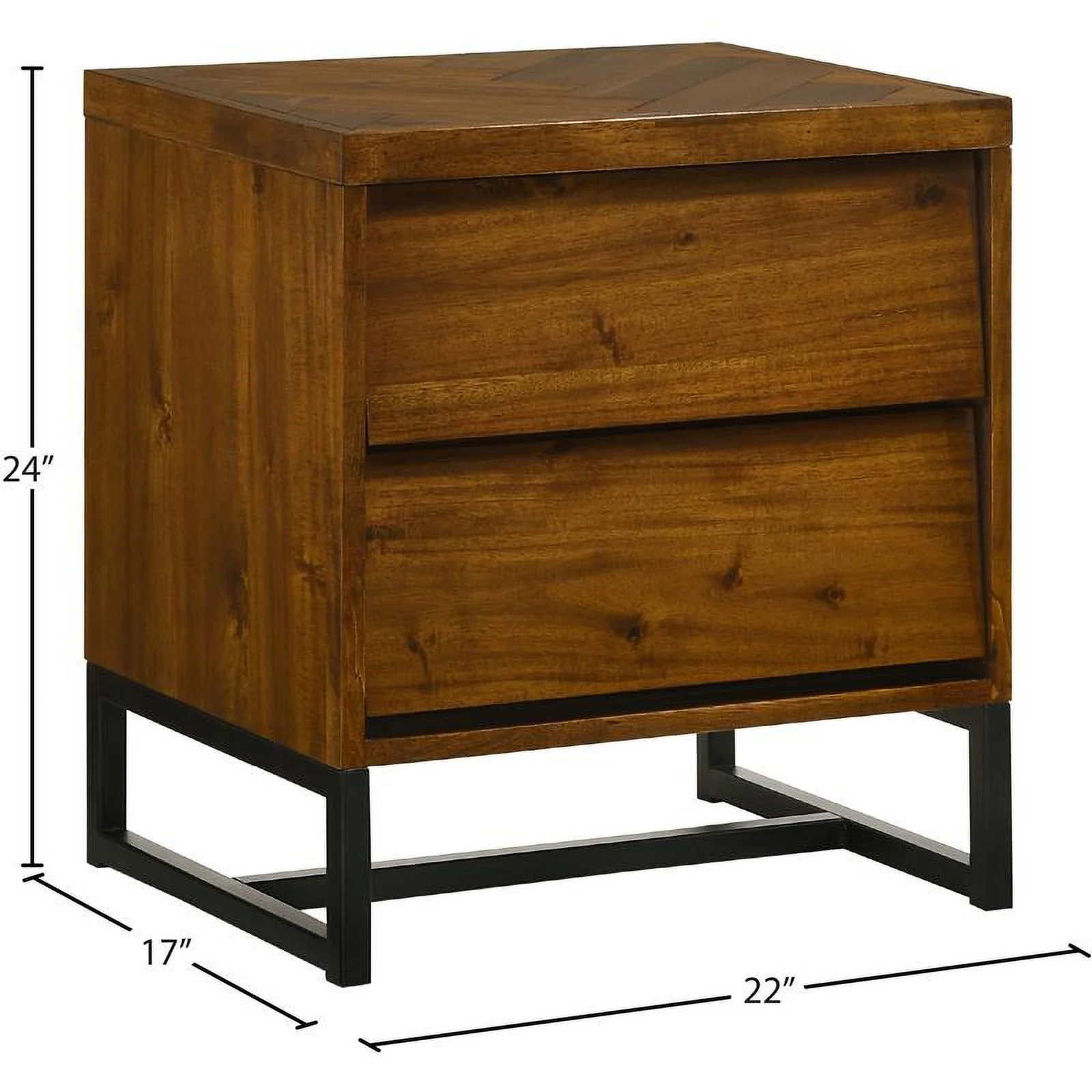 Meridian Furniture Reed Antique Coffee Night Stand
