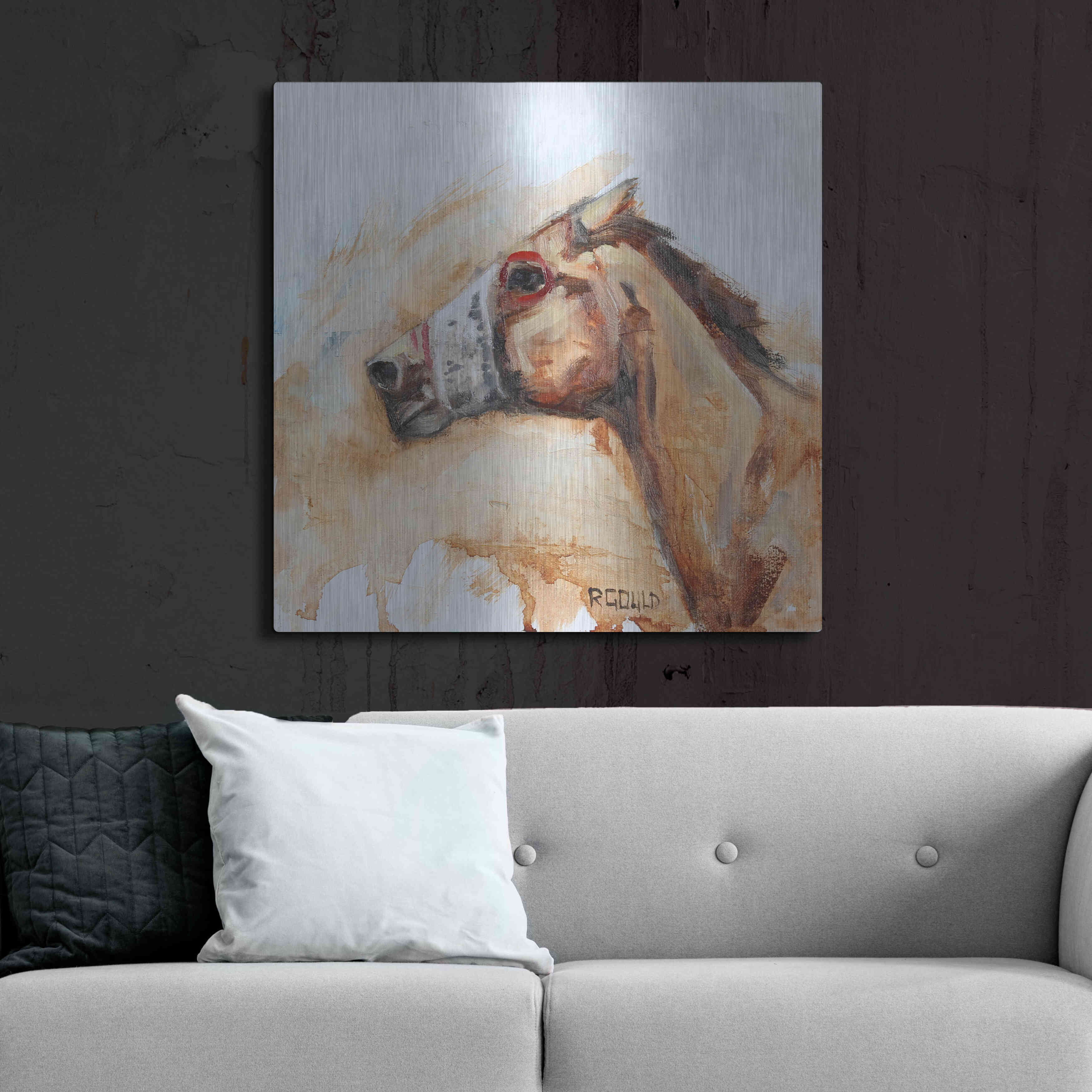 Luxe Metal Art 'Racin'' by Renee Gould, Metal Wall Art, 36