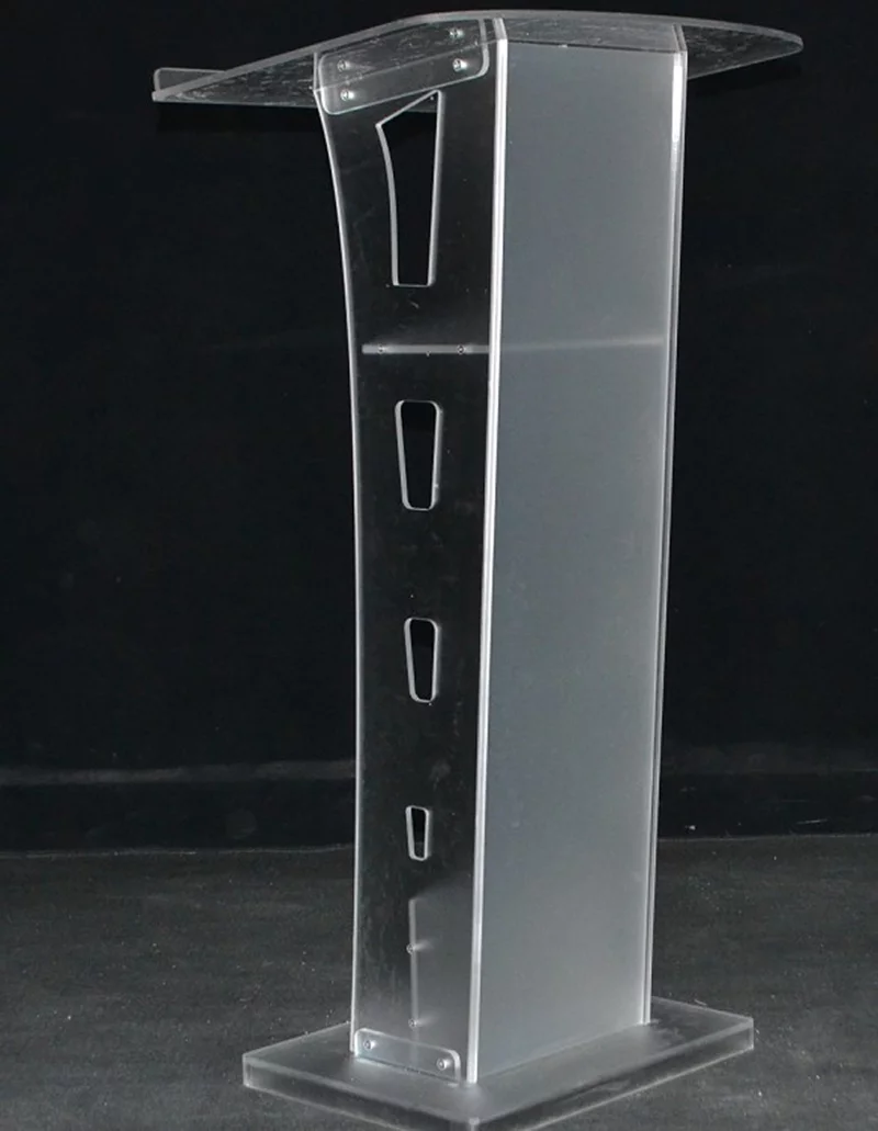 INTSUPERMAI Acrylic Church Pulpit Lectern Podium Plexiglass