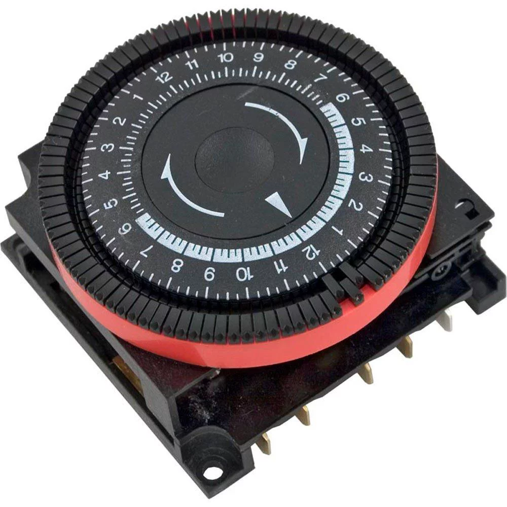 Diehl 24 hr Spa Timer, SPDT 120V, 5-Term Red Panel Mount TA4079