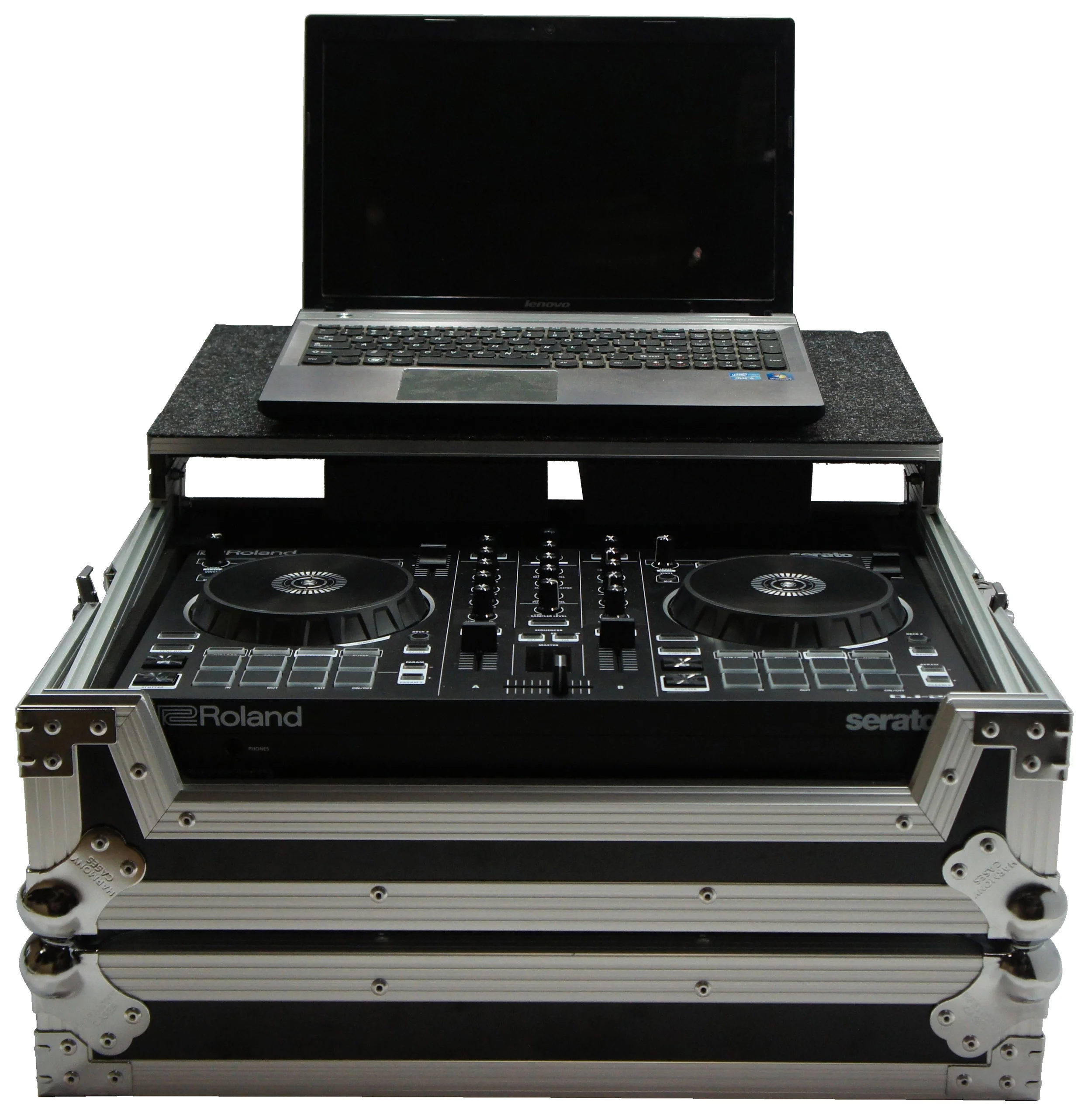 Harmony HCDJ202LT Flight Glide Laptop Stand DJ Custom Case for Roland DJ-202 New