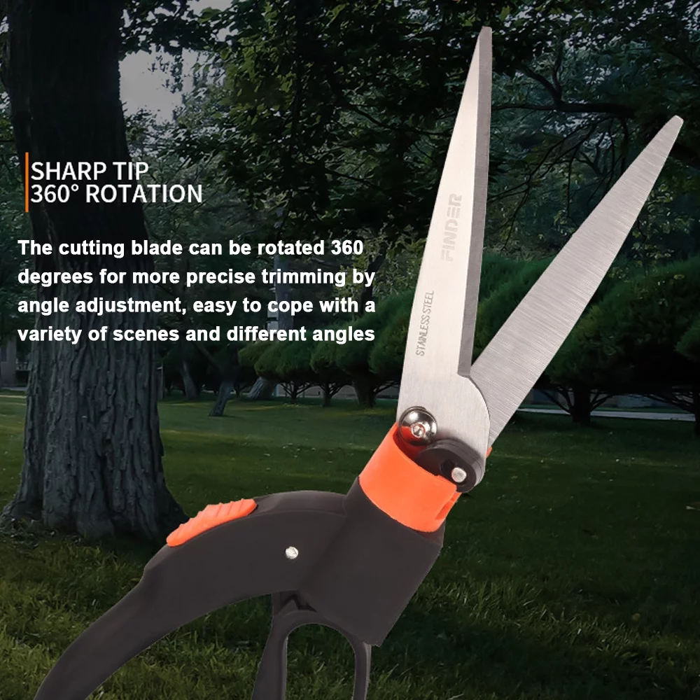 Multifunctional Gardening Mowers 360 Rotation Garden Grass Trimming Tool Handheld High Sharpness Lawn Pruning Hedge Shears