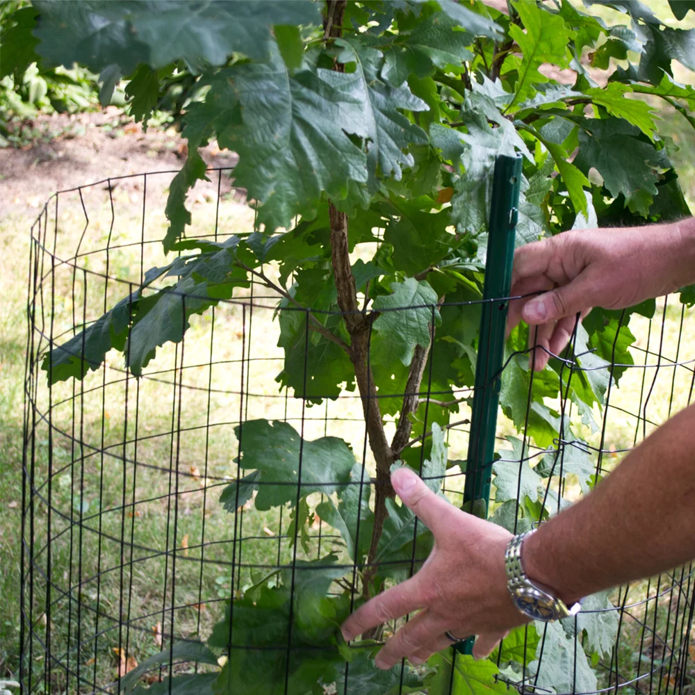 YARDGARD 3 Inch by 2 Inch Mesh, 48 Inch by 50 Foot 16 Gauge Black PVC Coated Welded Wire Fence