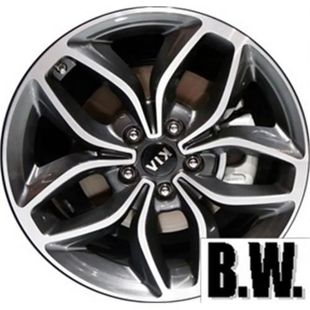 18x7 in Wheel for KIA FORTE 2014-2016 CHARCOAL Reconditioned Aluminum Rim