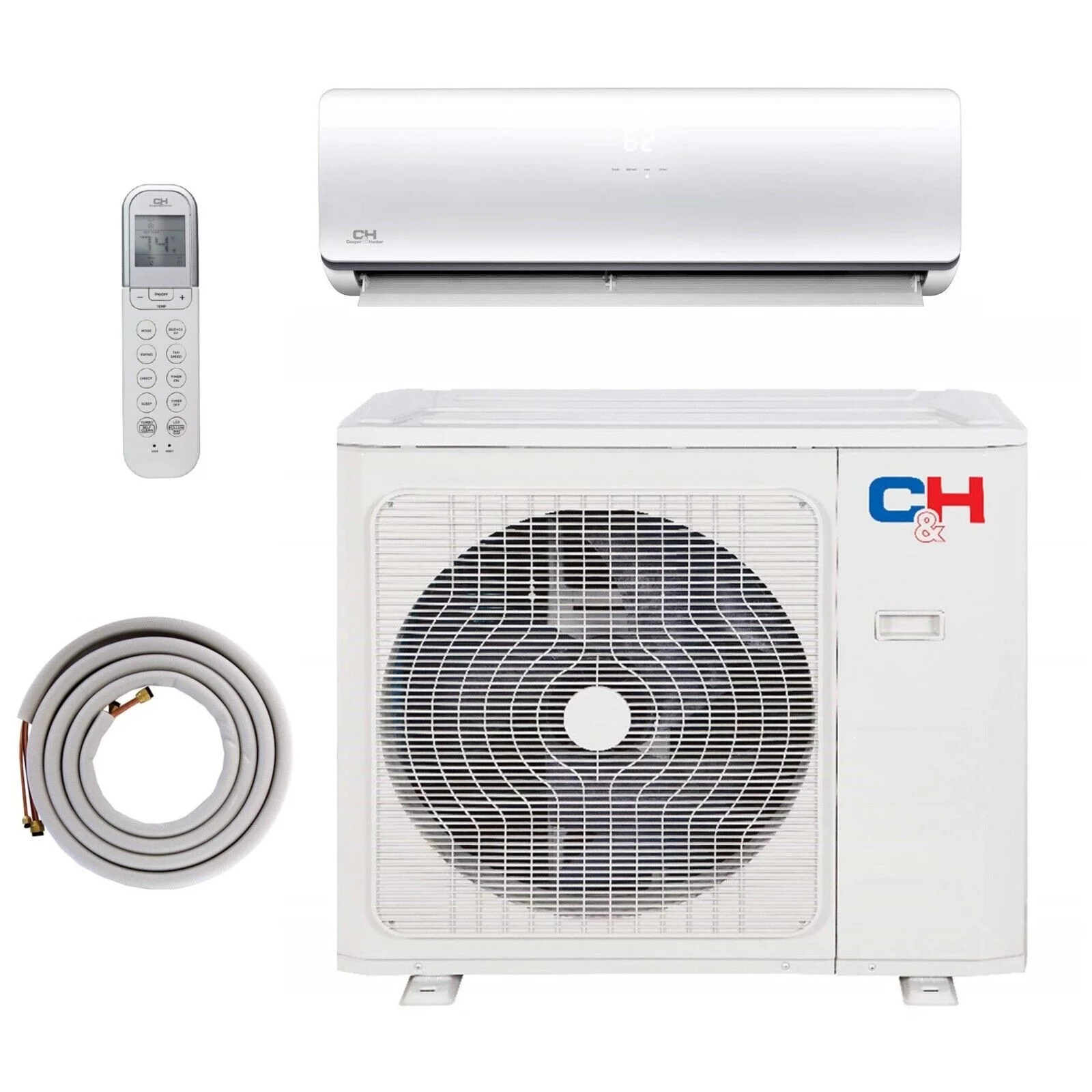 Cooper & Hunter 24000 BTU Mini Split Air Conditioner Heat Pump Ductless 17 Seer