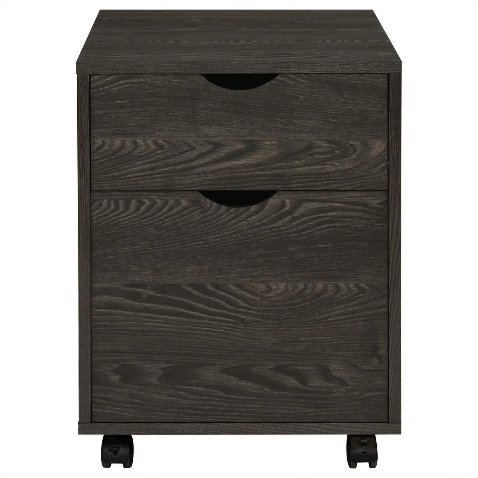 Pemberly Row 2-drawer Modern Wood Mobile File Cabinet Dark Oak
