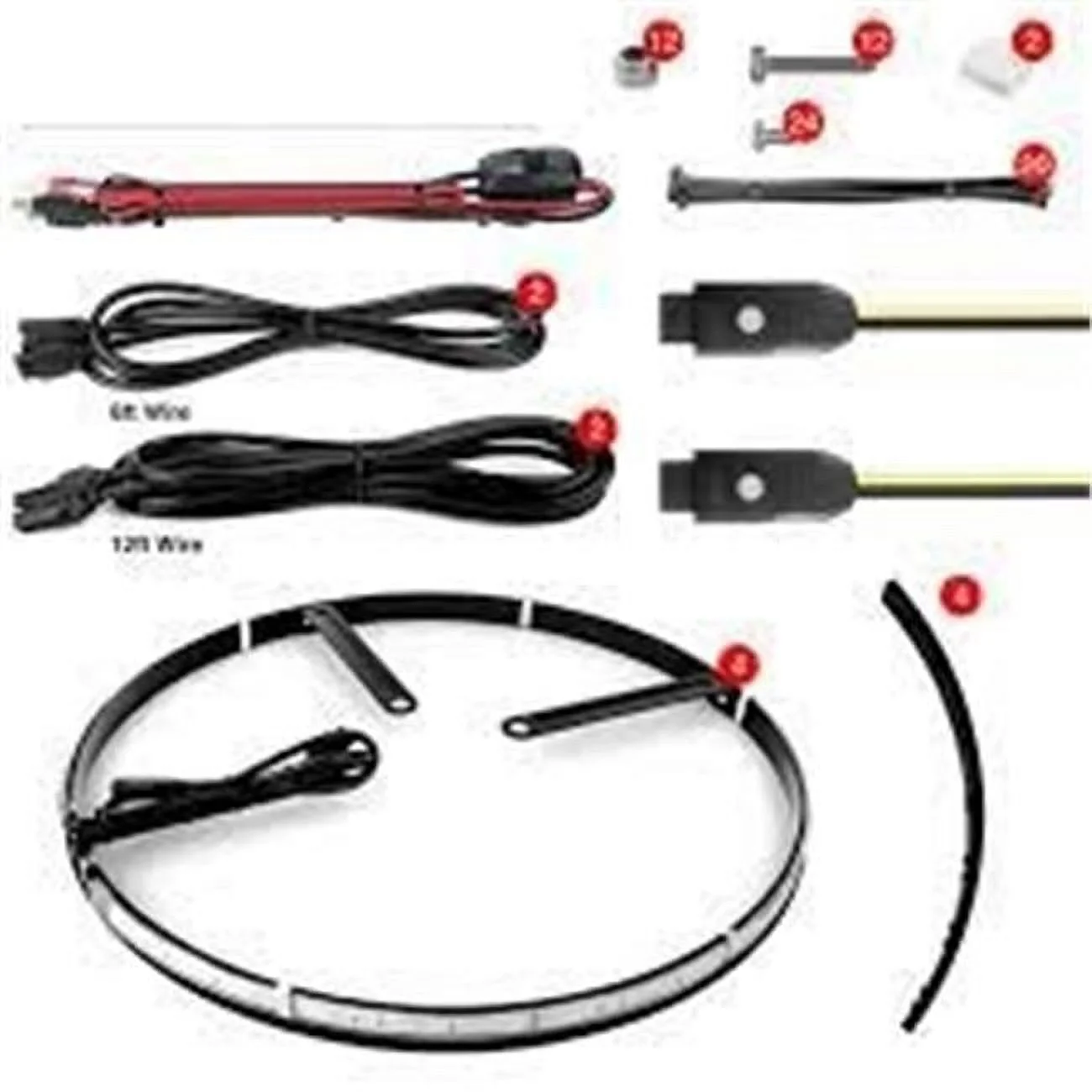 XK Glow  2015-2018 Adjustable Wheel Ring Light Kit XKchrome App Controlled with Turn Signal Function, 4 Piece