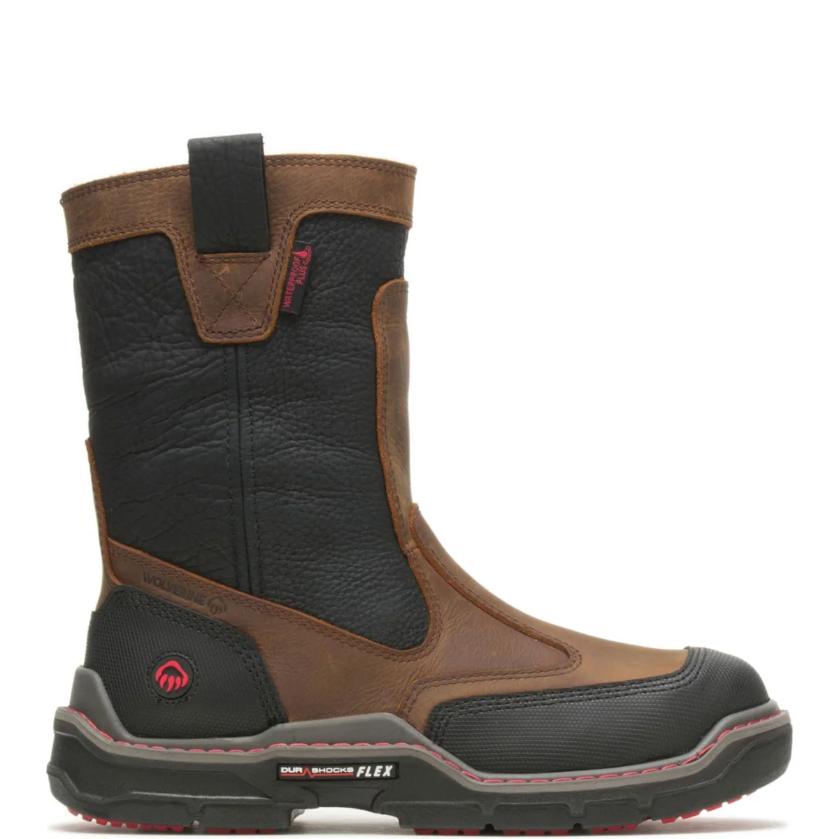 Wolverine Raider DuraShocks Heavy Duty CarbonMAX Work Wellington Men Brown