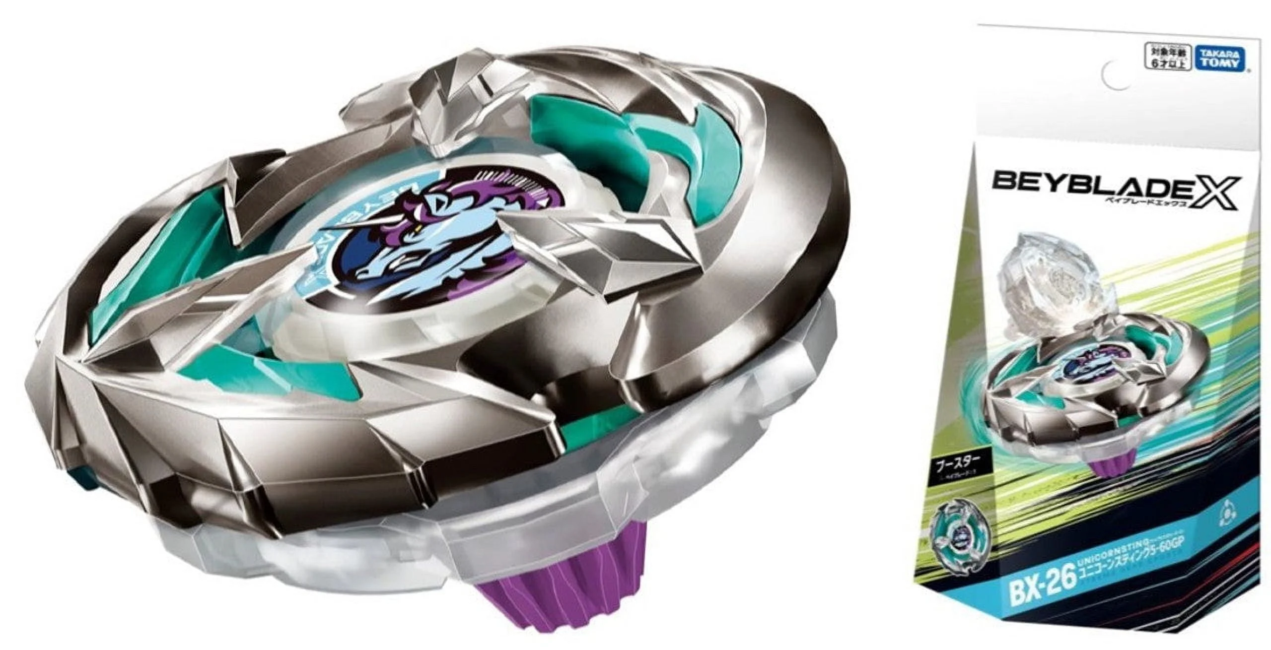Takara Tomy Beyblade X BX-26 Unicorn Sting 5-60GP