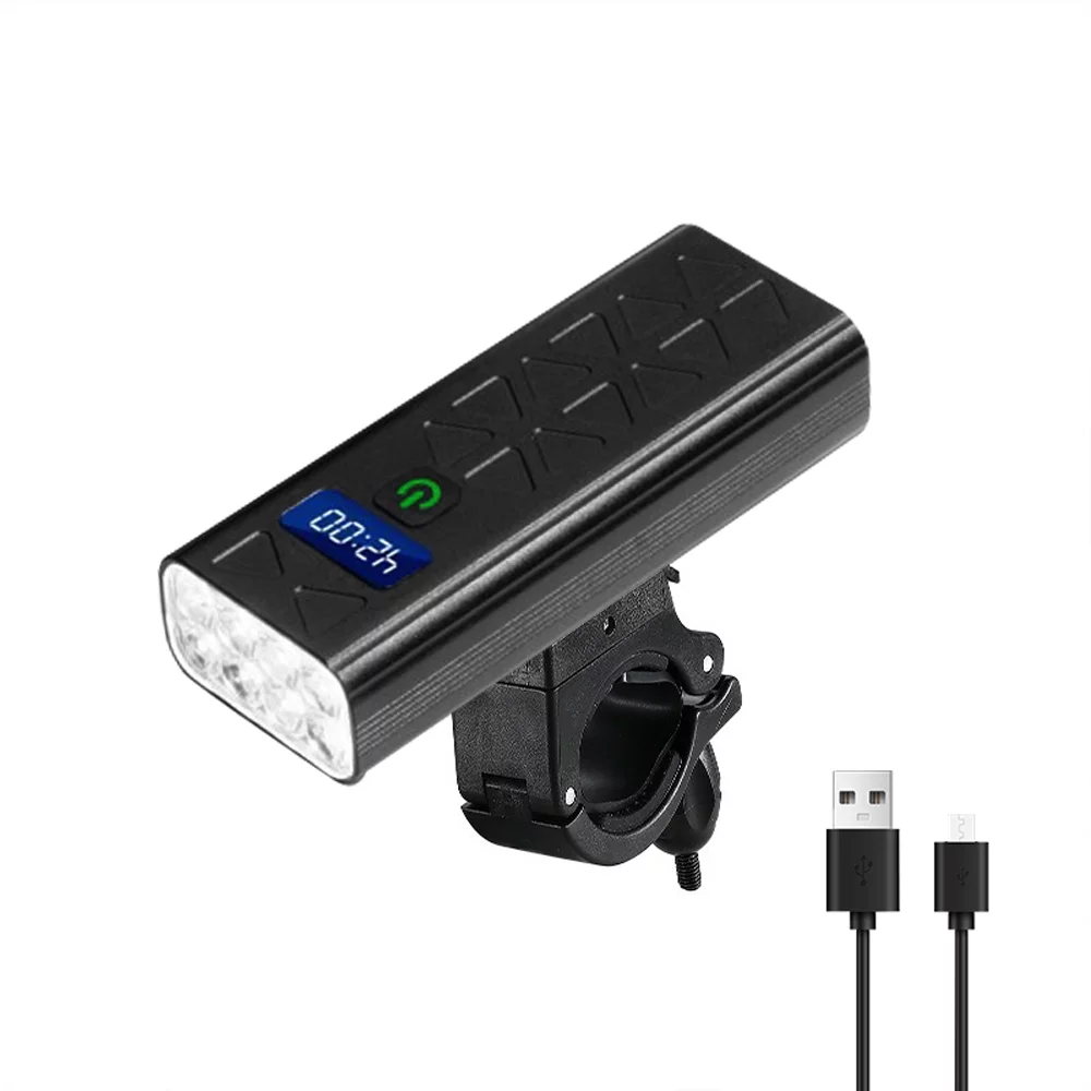 Radirus Waterproof Bike Light Front Headlight Rechargeable Cycling Light 9600mAh Power Banks - Mountain Road Bike