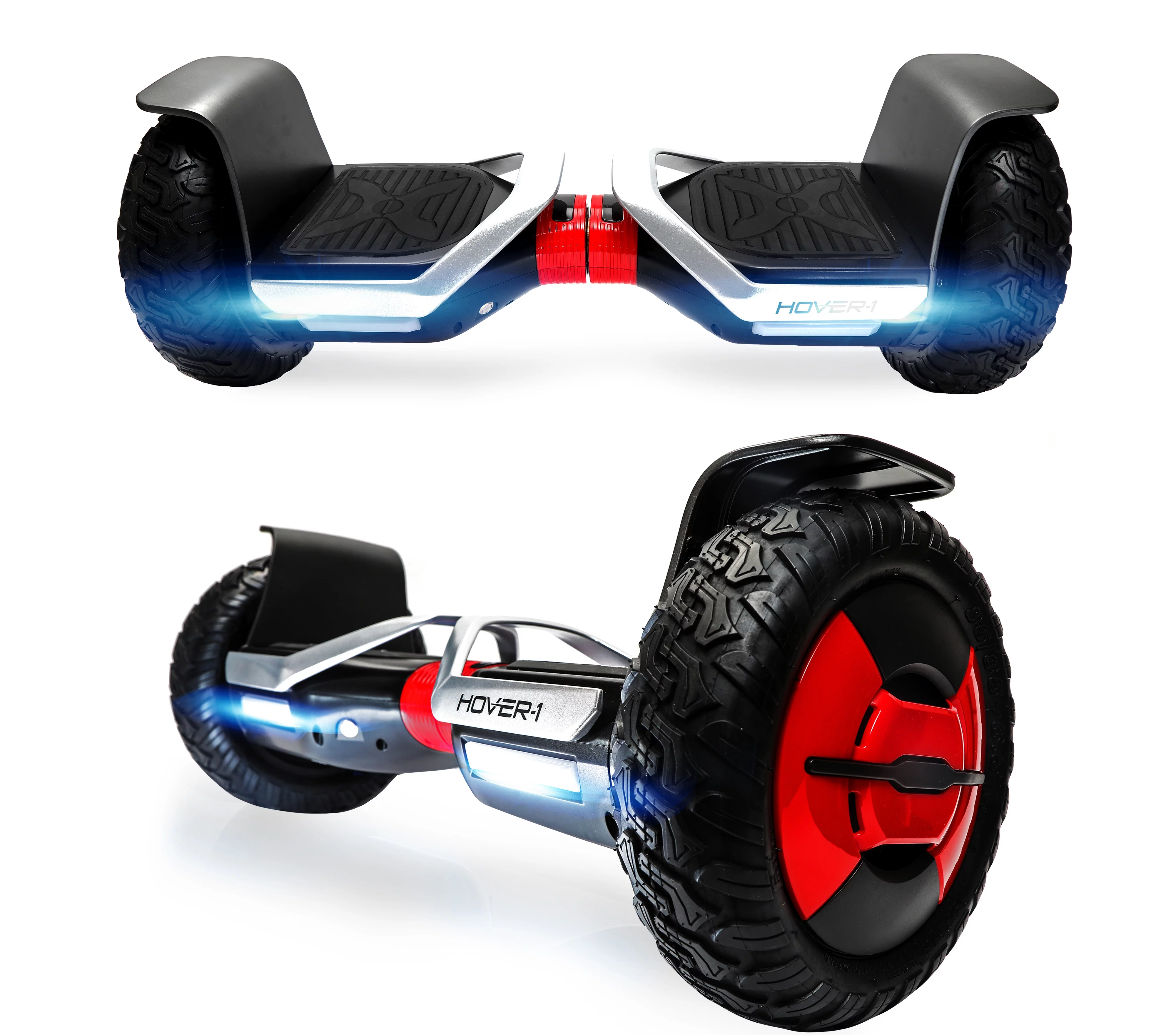 Hover-1 Beast UL Certified Electric Hoverboard w/ 10 in Off-Road Wheels, LED Lights, Bluetooth Speaker, and App Enabled