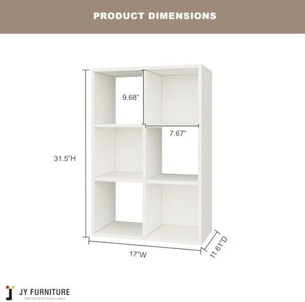 TQJKLFDY JY  12-Cube Bookcase Organizer  Large  Bookshelf for Toys  Books  Decor for Home Office  Bedroom  Living Room  White  50.51" H