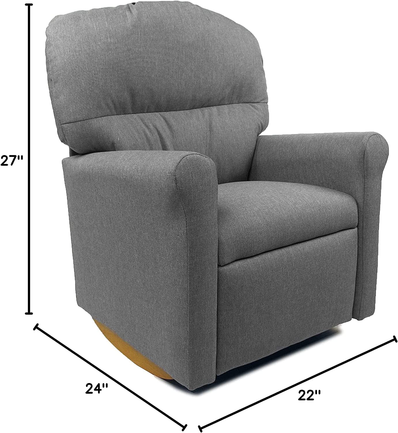 Ash Grey Rocker Recliner (15010)