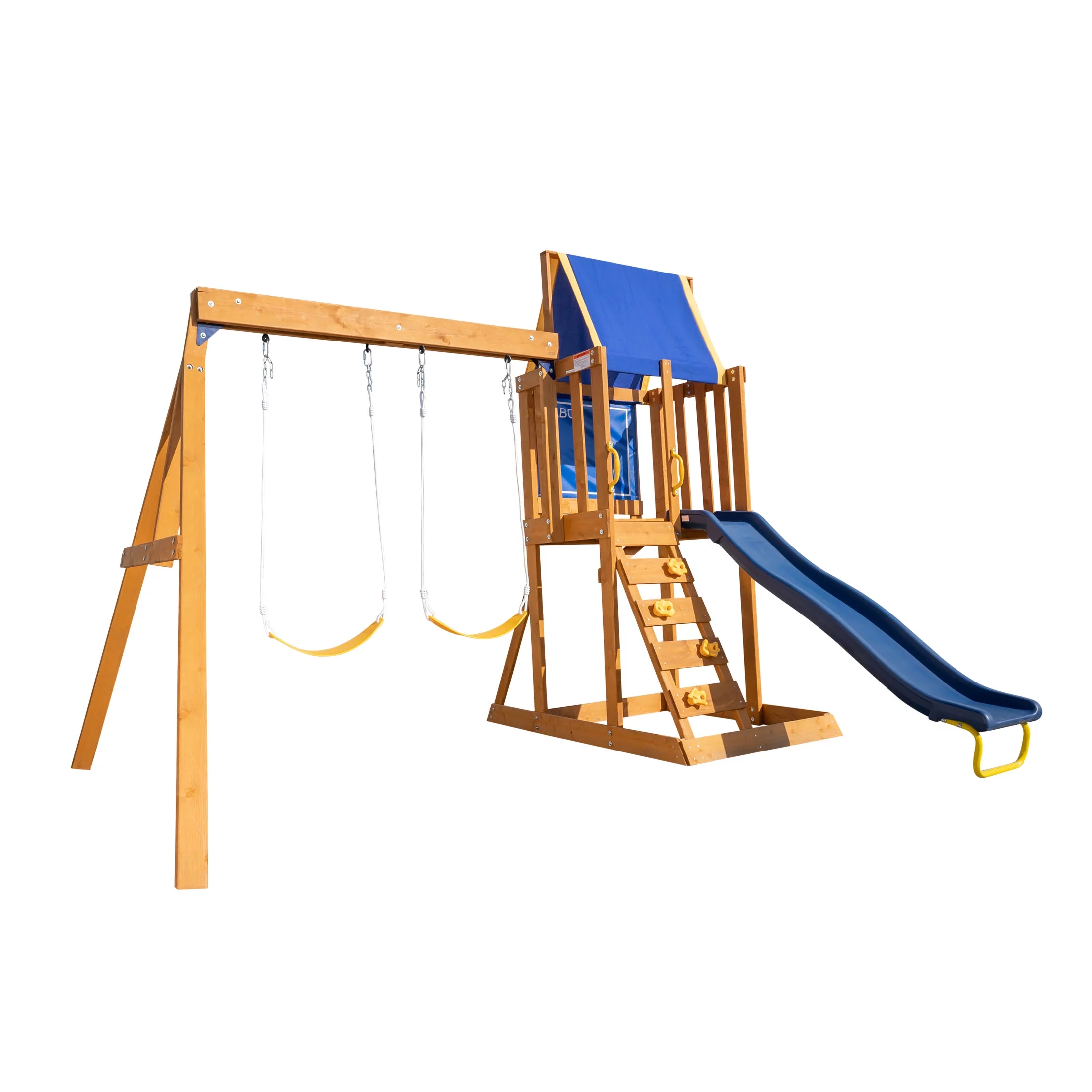SPORTSPOWER NORTH PEAK WOODEN SWING SET