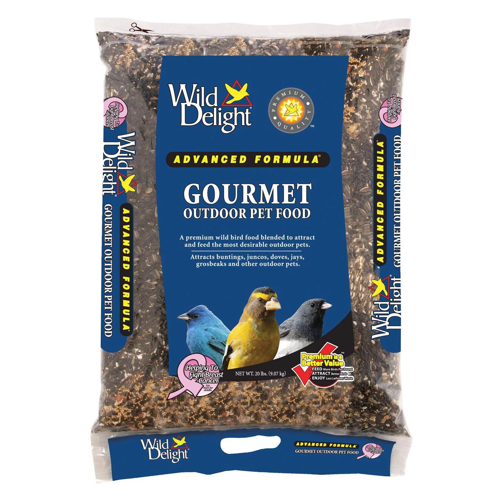 Wild Delight 368080 Gourmet Wild Bird Food, Sunflower, 8 Lbs. - Quantity 1
