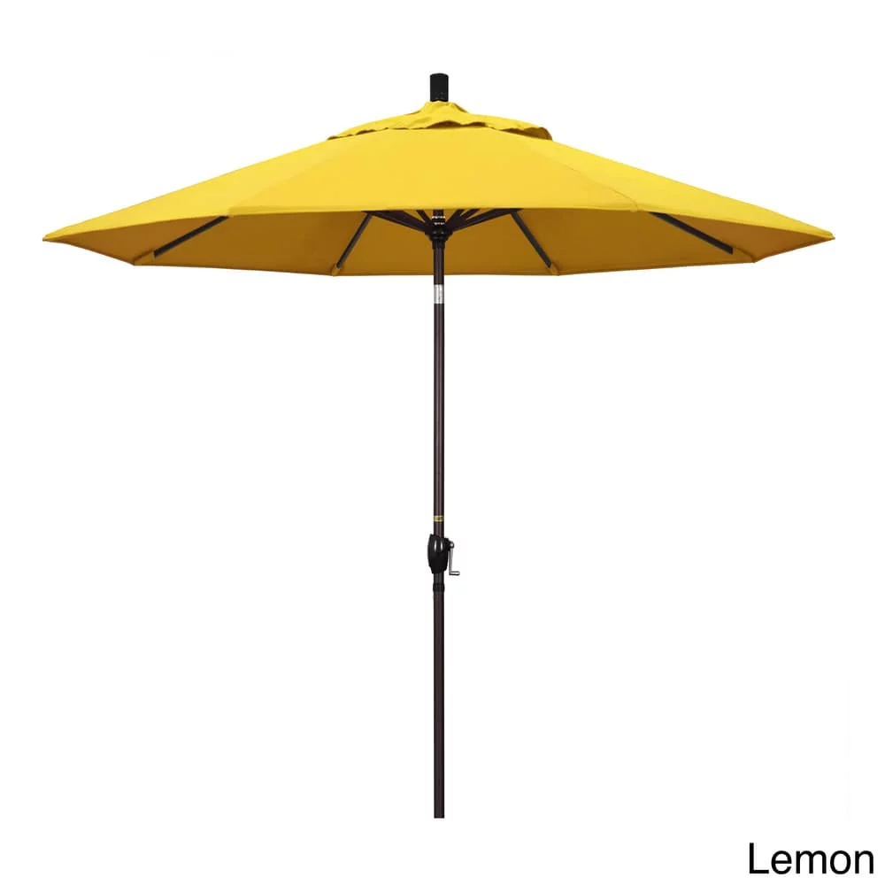 Havenside Home Pompano 9ft Crank Lift Round Umbrella by , Base Not Included Black