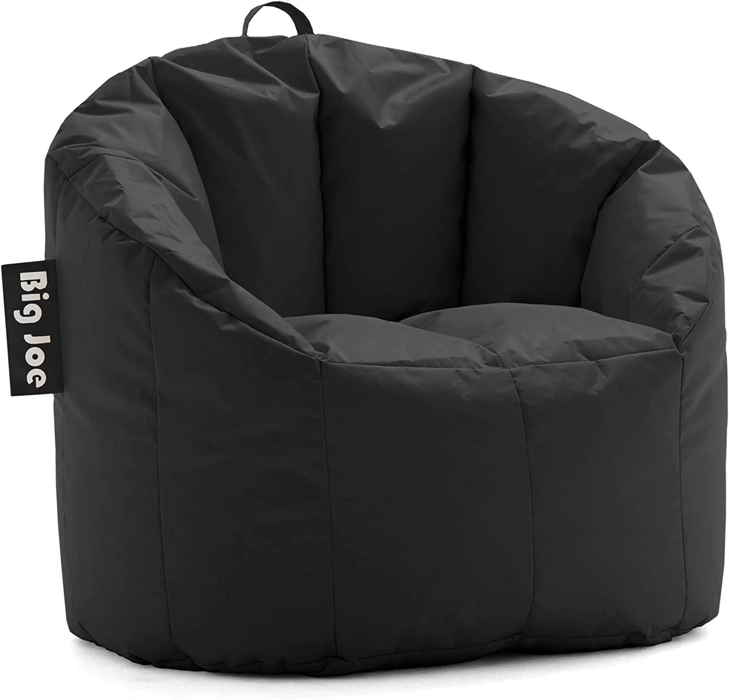QINBI Milano Bean Bag Chair, Black Smartmax, 2.5ft & Milano Bean Bag Chair, Red Smartmax, 2.5ft