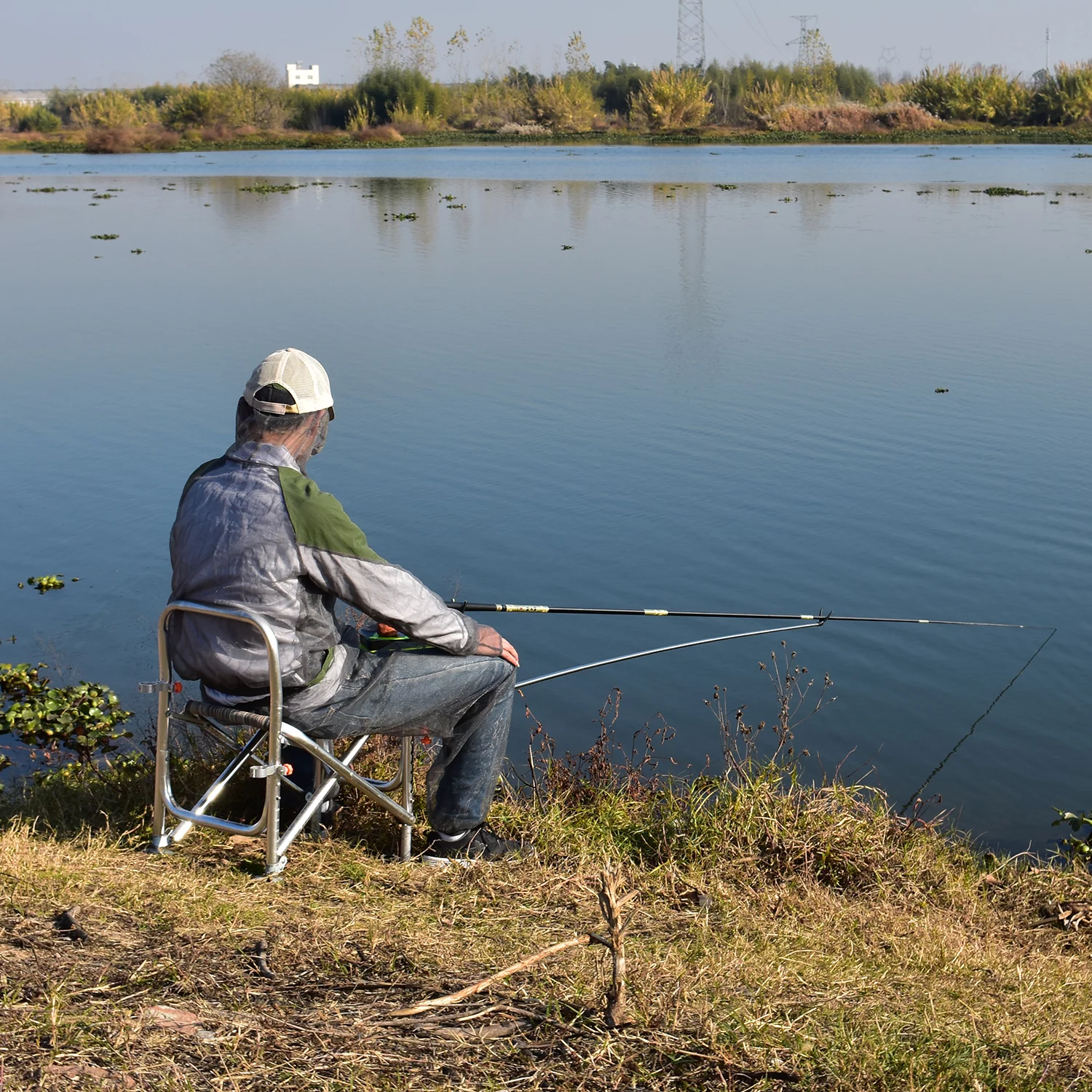 Andoer  Mosquito Repellent Suit Bug Jacket Mesh Hooded Suits Fishing Camping Jacket Protective Mesh Fishing Clothes Mosquito Suit