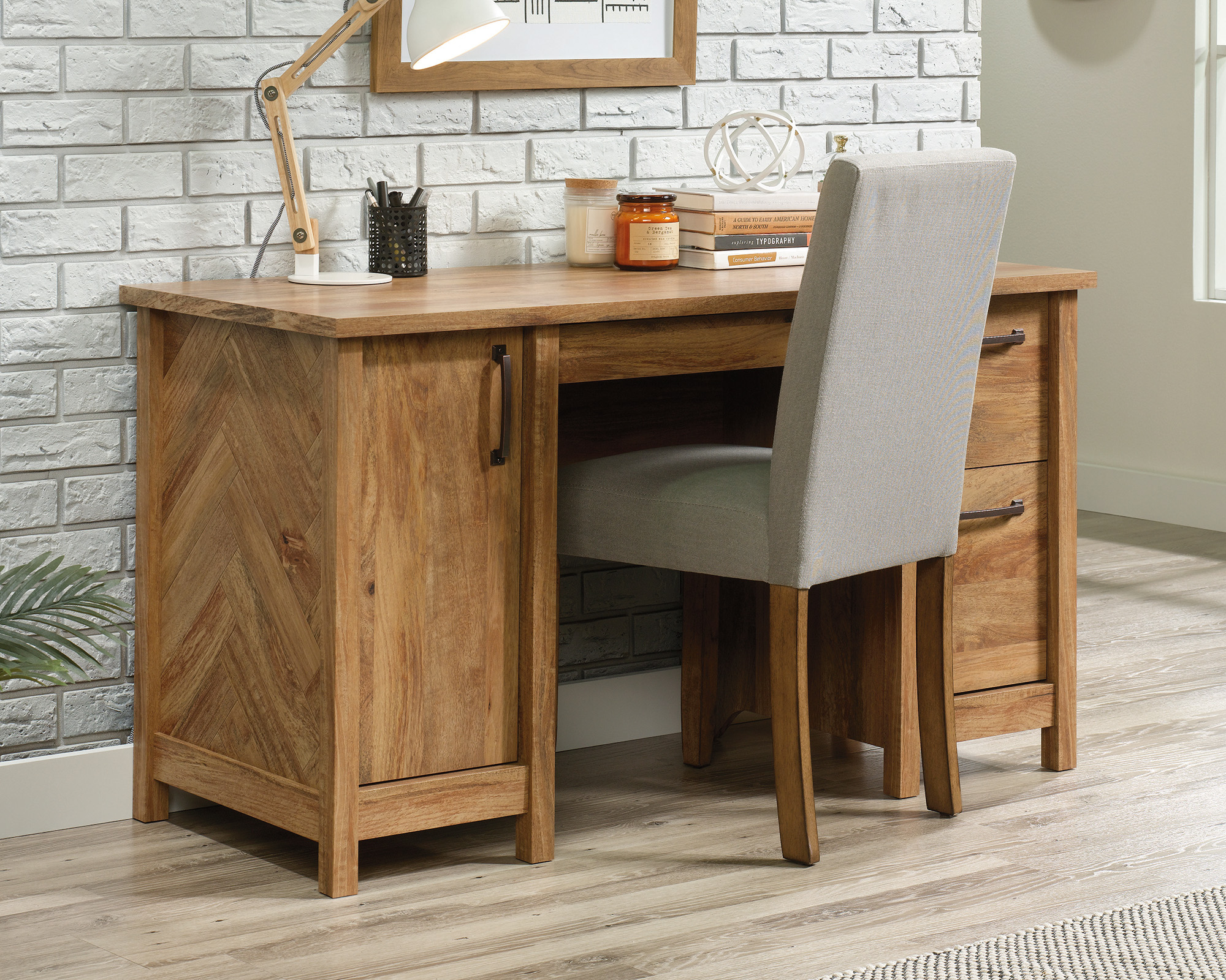 Cannery Bridge Computer Desk Sindoori Mango