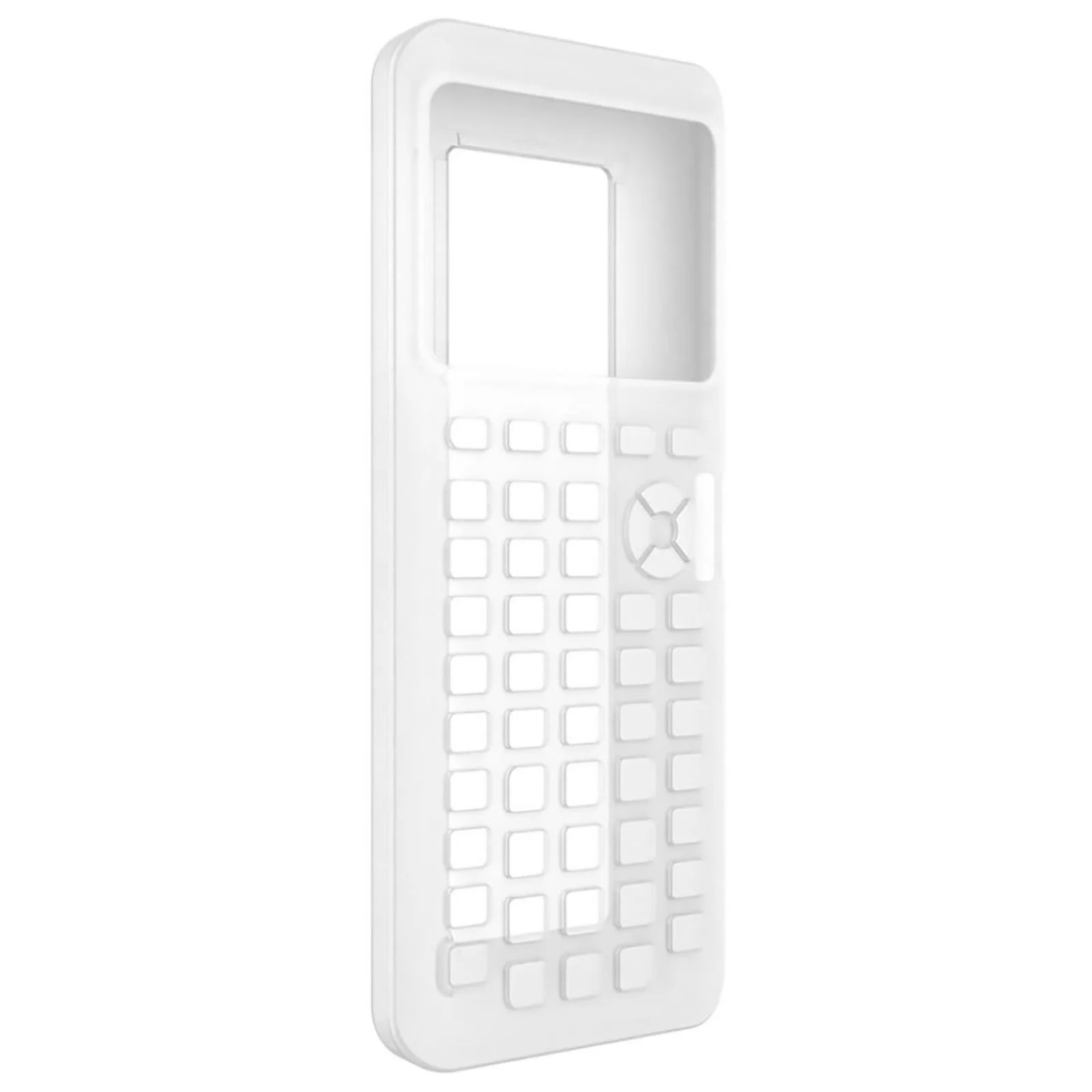 Calculator Slip Protective Case White Drop Resistant Silicone Case for Texas Instruments TI-84 Plus CE Graphing Calculator