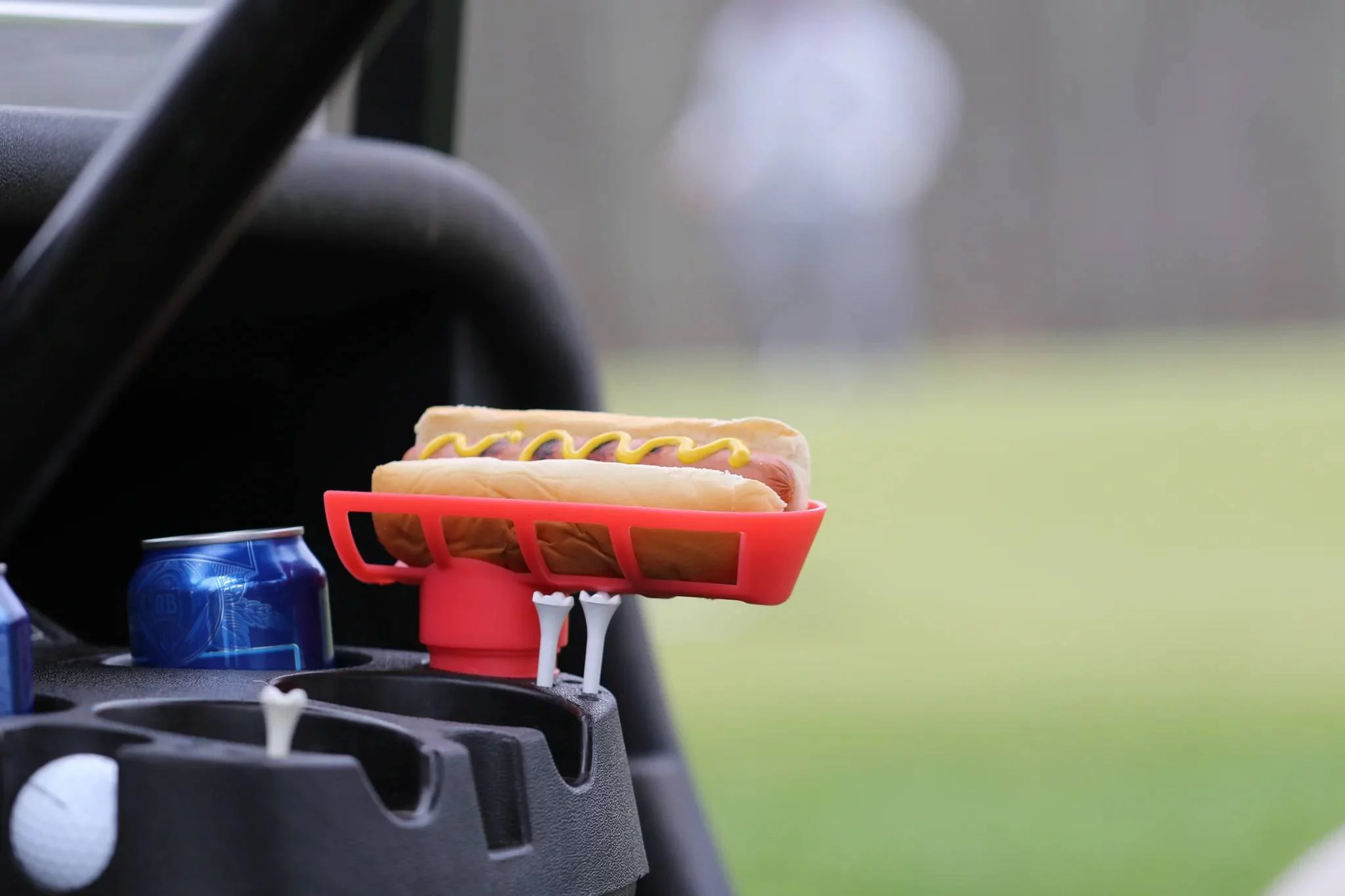 Dog'on Caddy Hands-Free Golf Cart Hotdog Holder