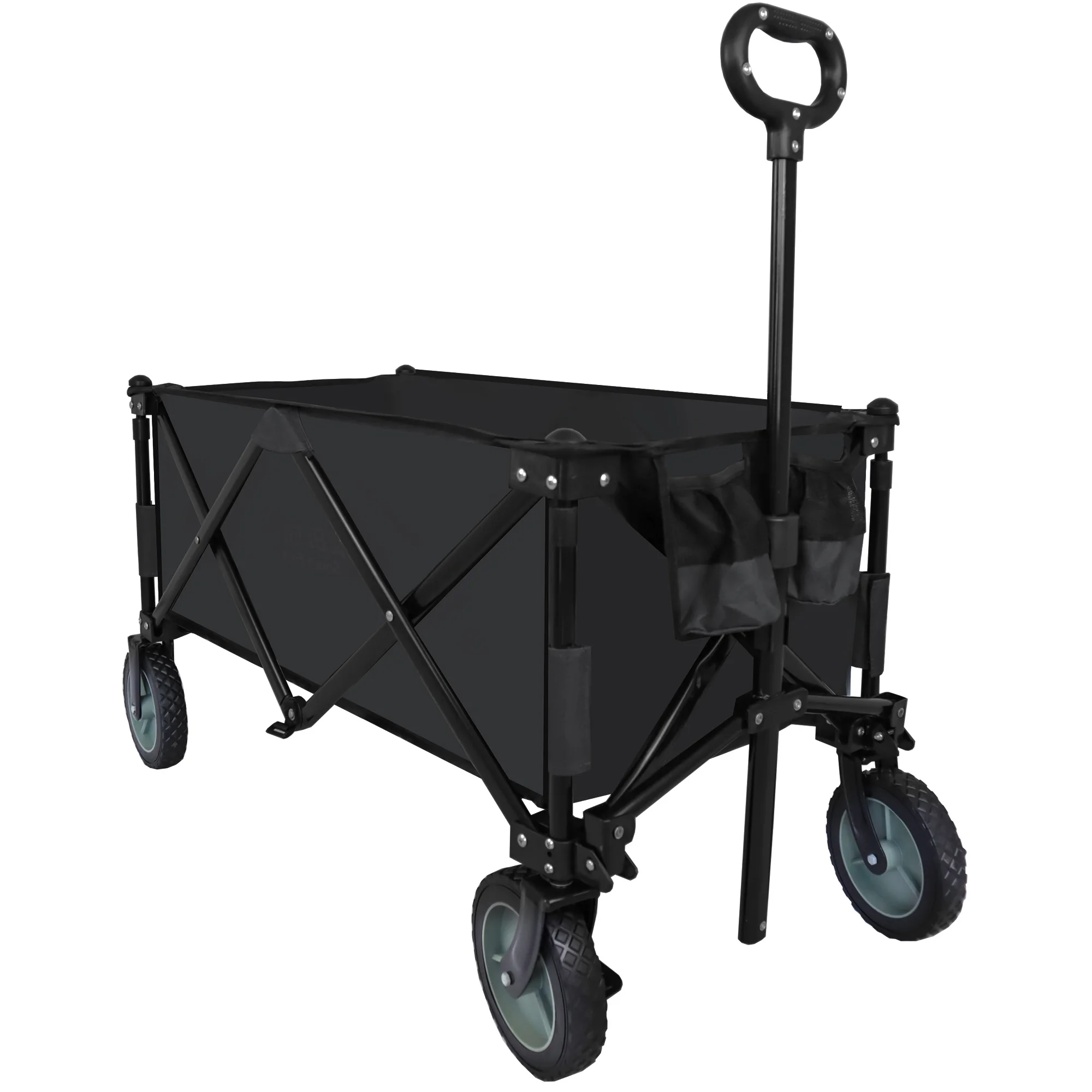 Utility Collapsible Folding Wagon Cart Heavy Duty Foldable, Beach Wagon