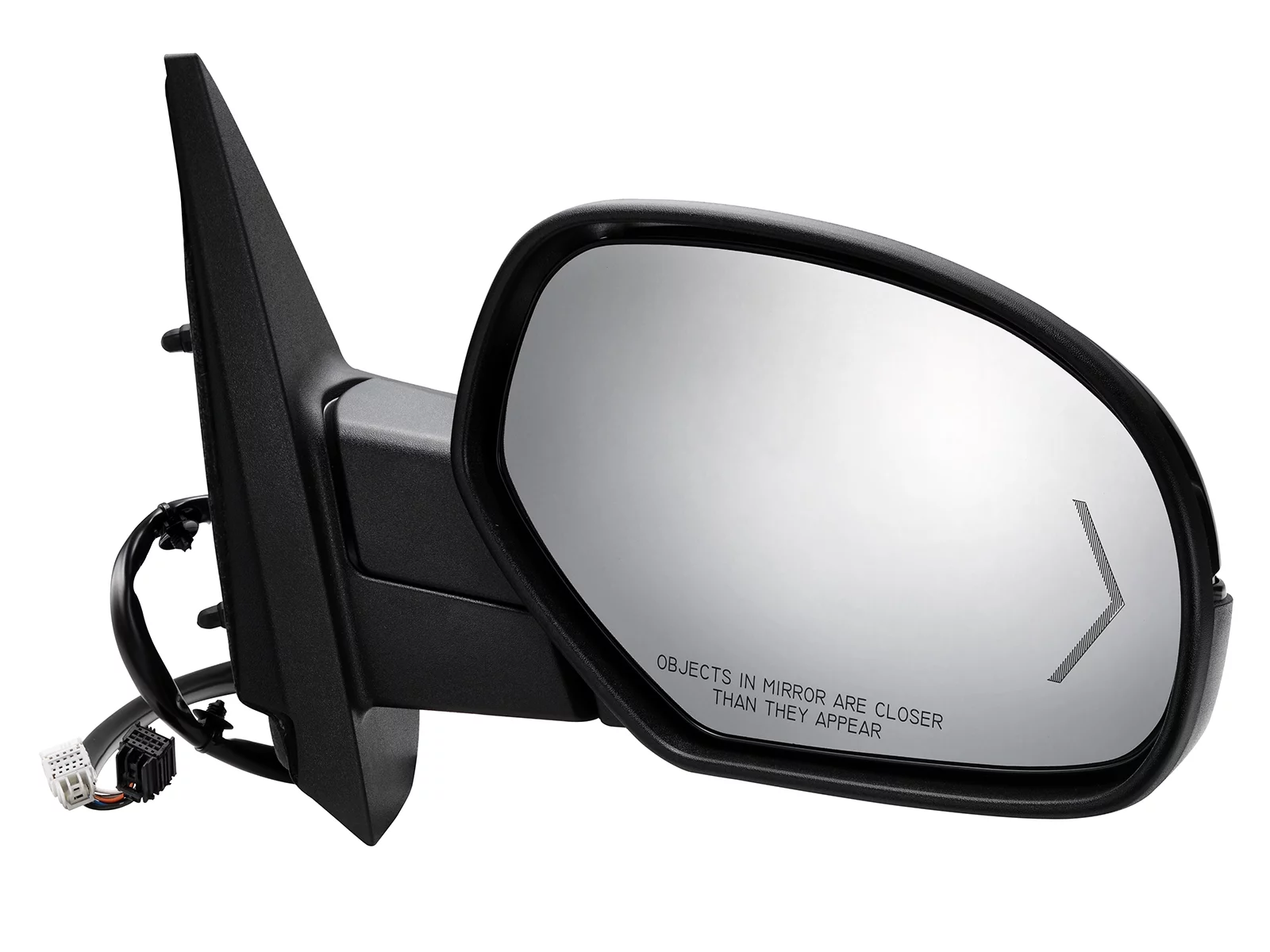 APA Replacement for 2009 - 2014 SILVERADO SIERRA TAHOE YUKON Power Folding Mirror with LED Arrow Signal Power Heated Memory Puddle Light Paint to Black Black Cover Passenger Right Side