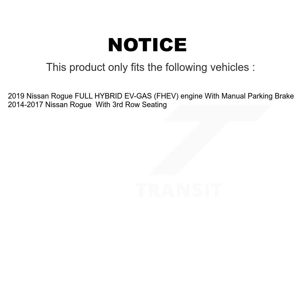Transit Auto - Front Rear Ceramic Pads And Coated Drilled Slotted Disc Brake Rotors Kit For Nissan Rogue KDA-102460