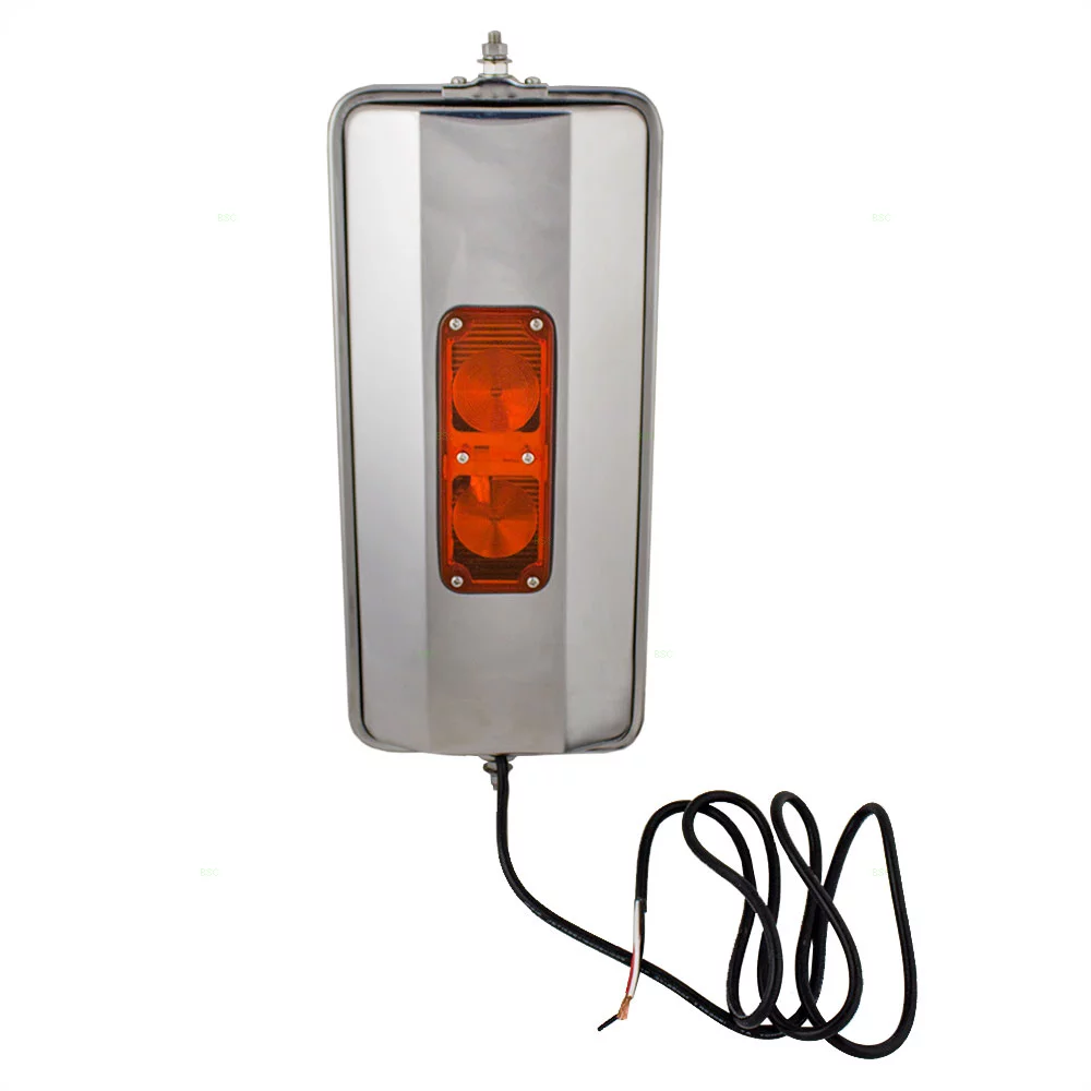 Brock Replacement Universal West Coast Truck Stainless Steel Side Mirror 7